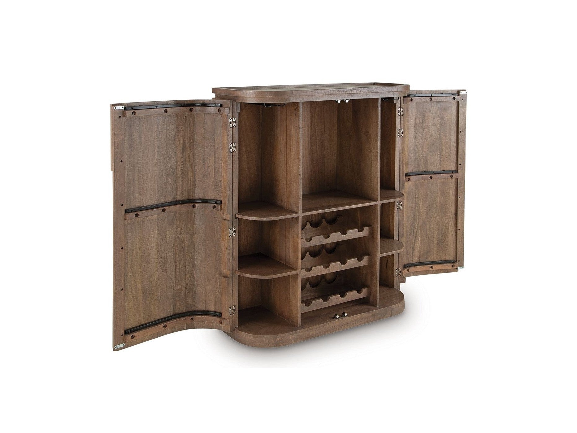 Landermont - Bar Cabinet - Medium Brown