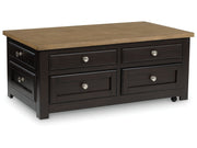 Drazmine - Lift Top Cocktail Table - Brown