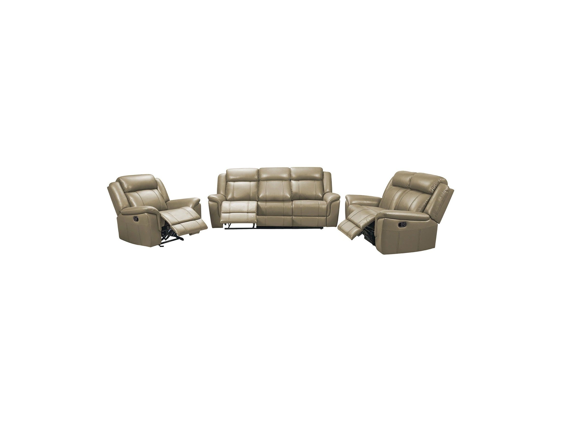 9015 - Chair With Manual Recliner - Taupe