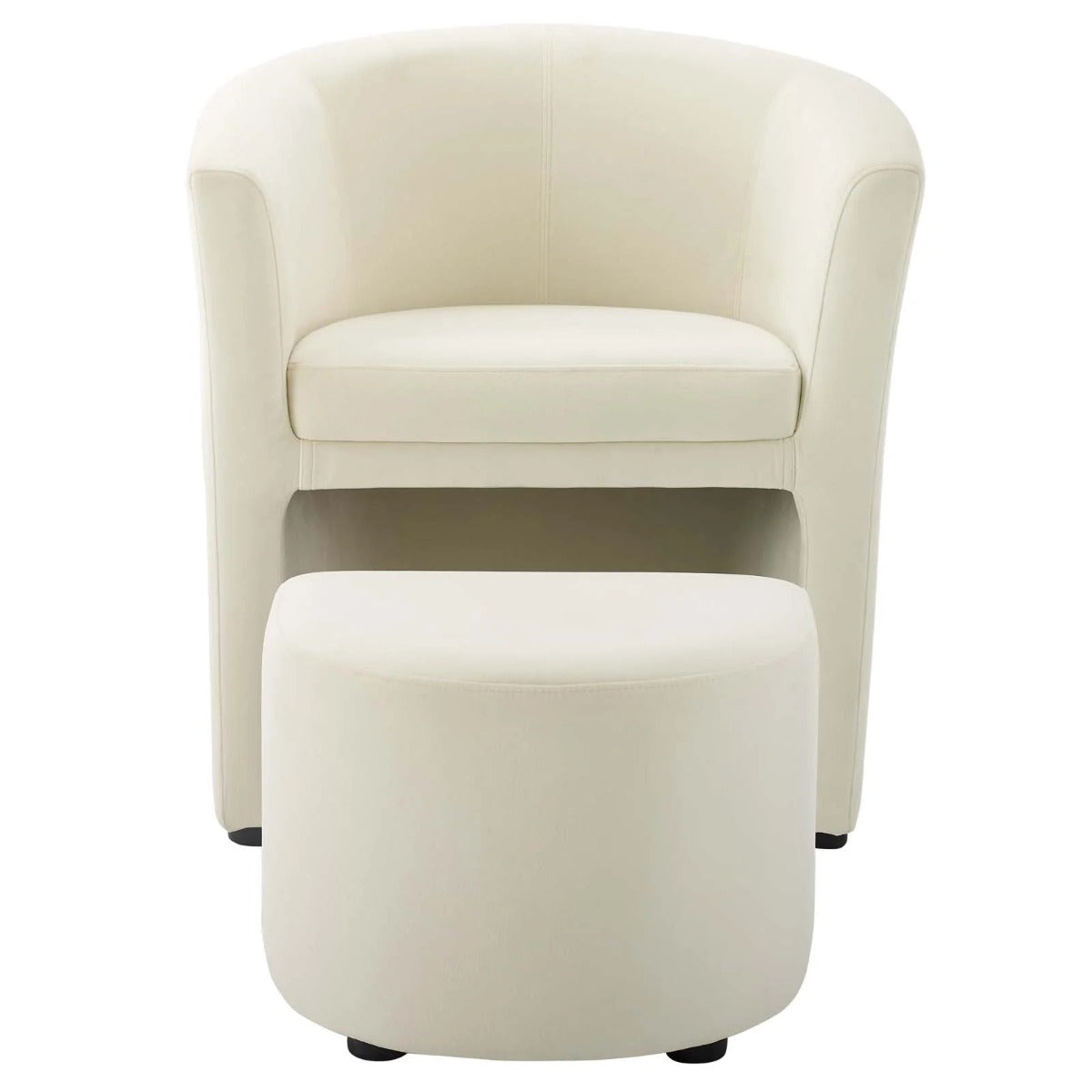 Modway Divulge Performance Velvet Arm Chair and Ottoman SetS