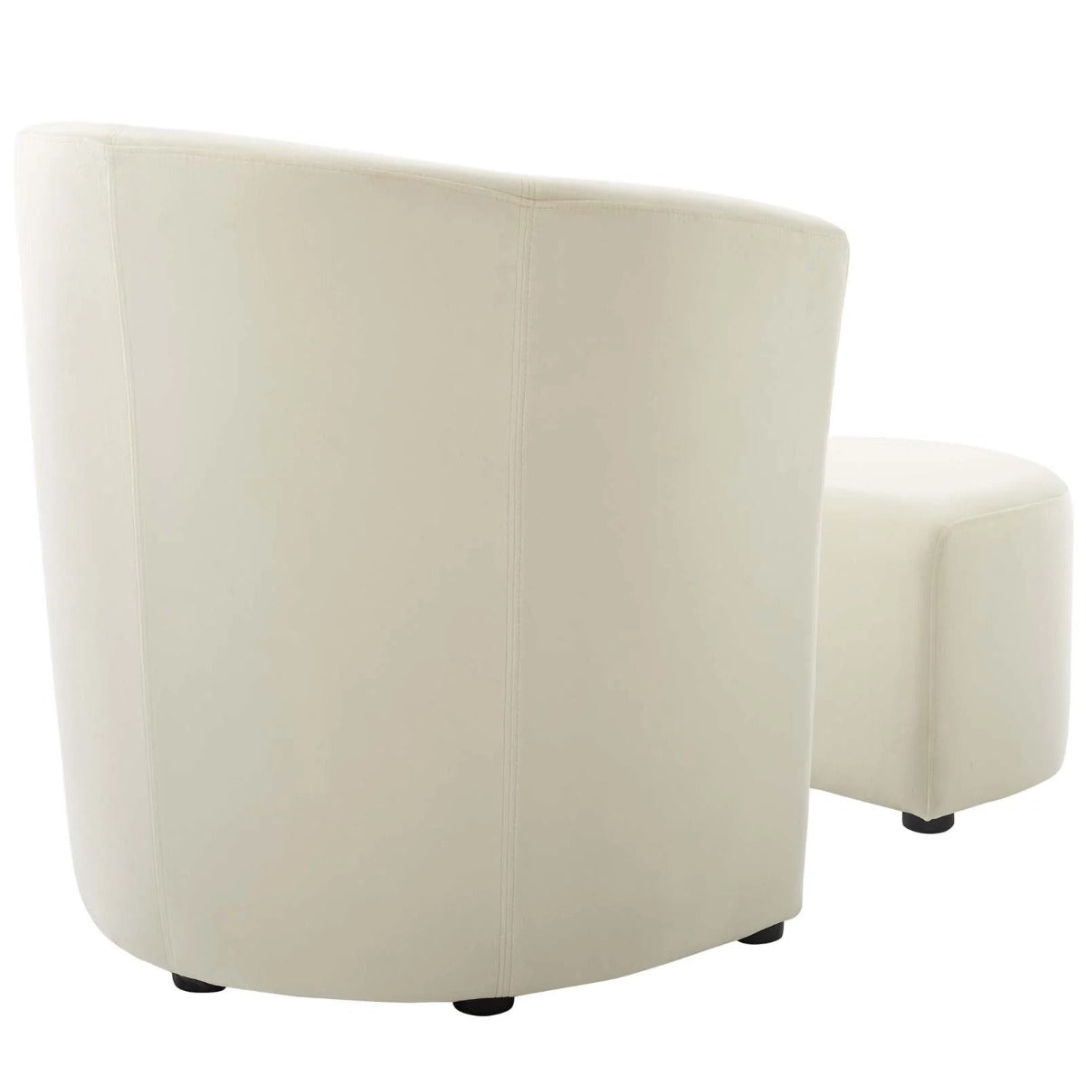 Modway Divulge Performance Velvet Arm Chair and Ottoman SetS