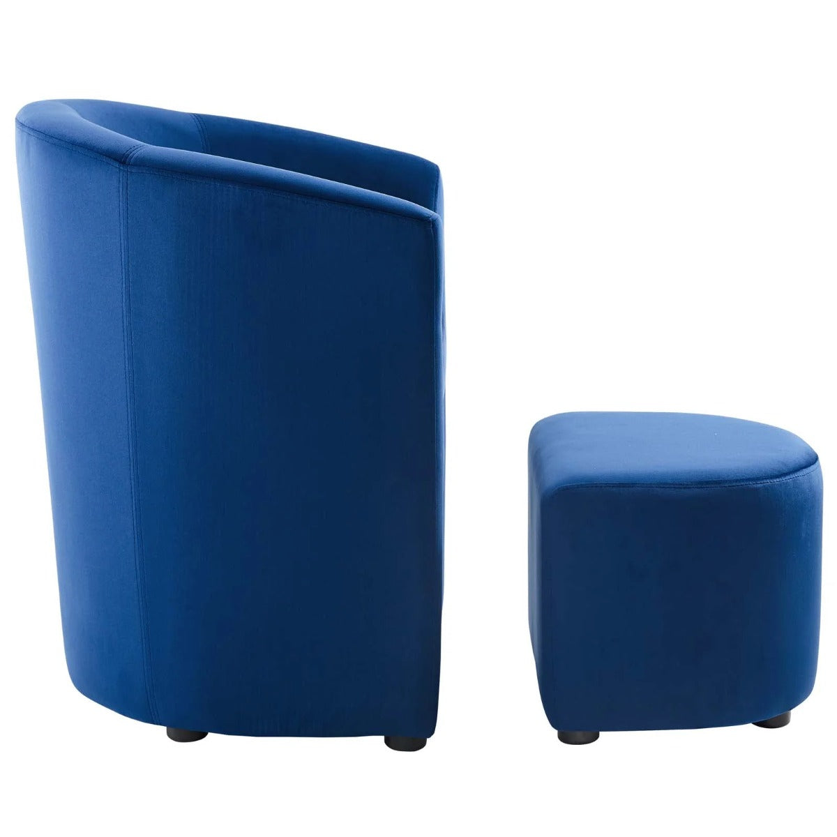 Modway Divulge Performance Velvet Arm Chair and Ottoman SetS