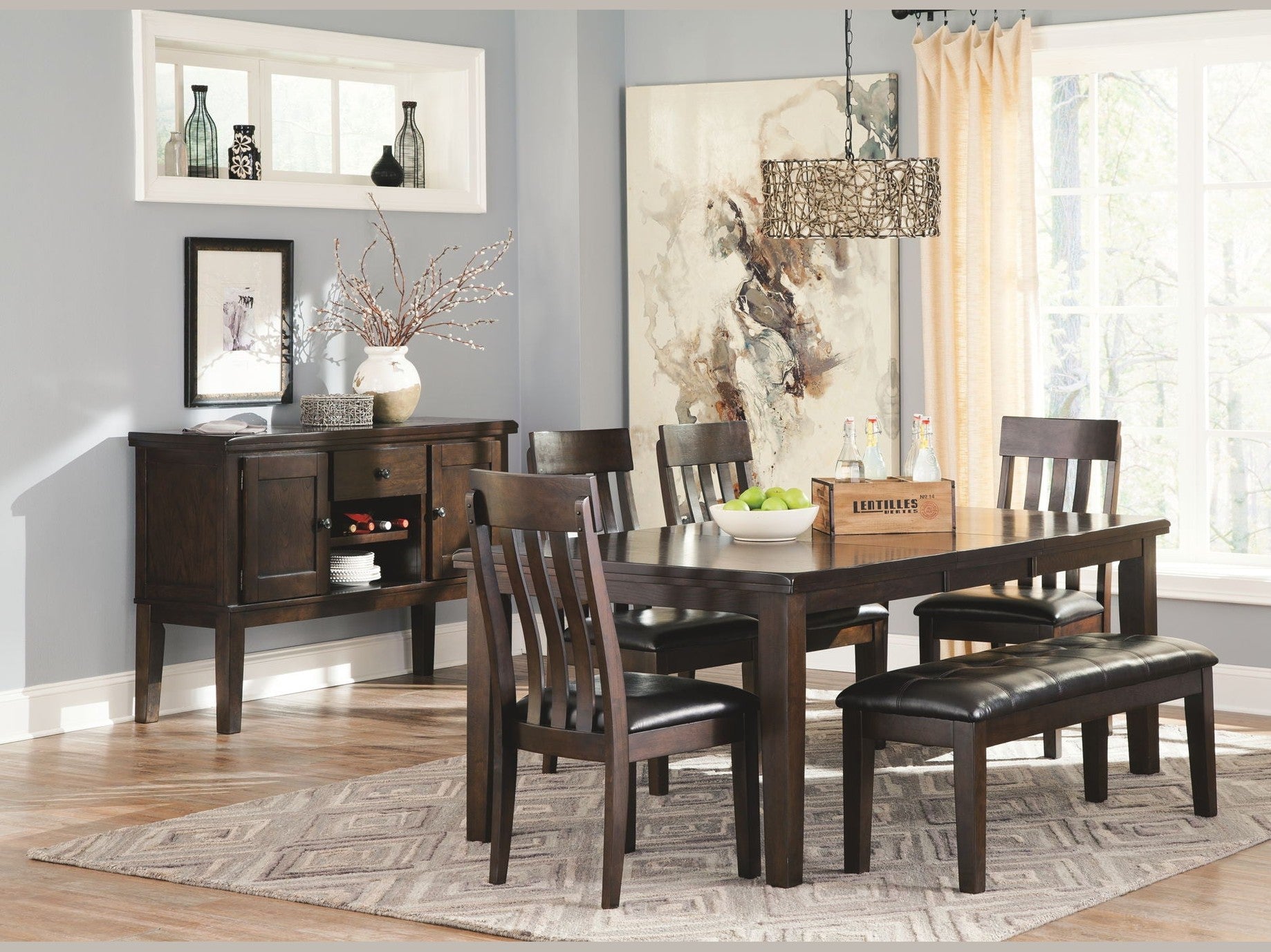 Haddigan - Dining UPH Side Chair (Set of 2) - Dark Brown