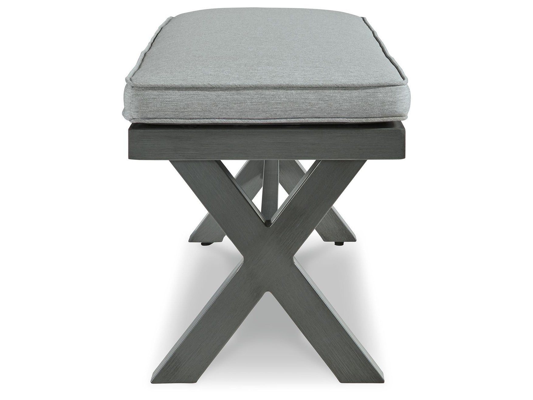 Elite Park - Bench With Cushion - Gray