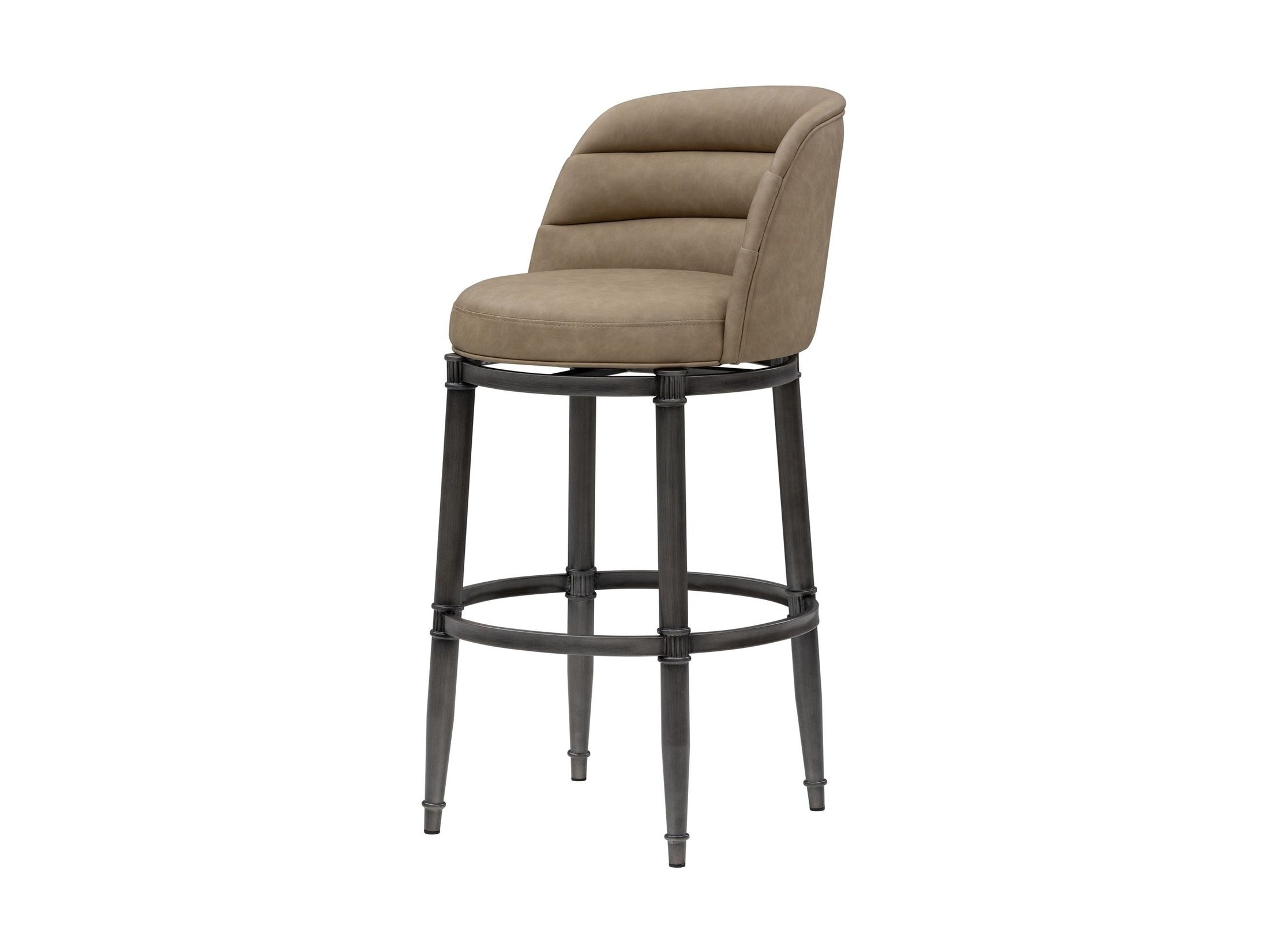 Eunice - Faux Leather Upholstered Swivel Barstool