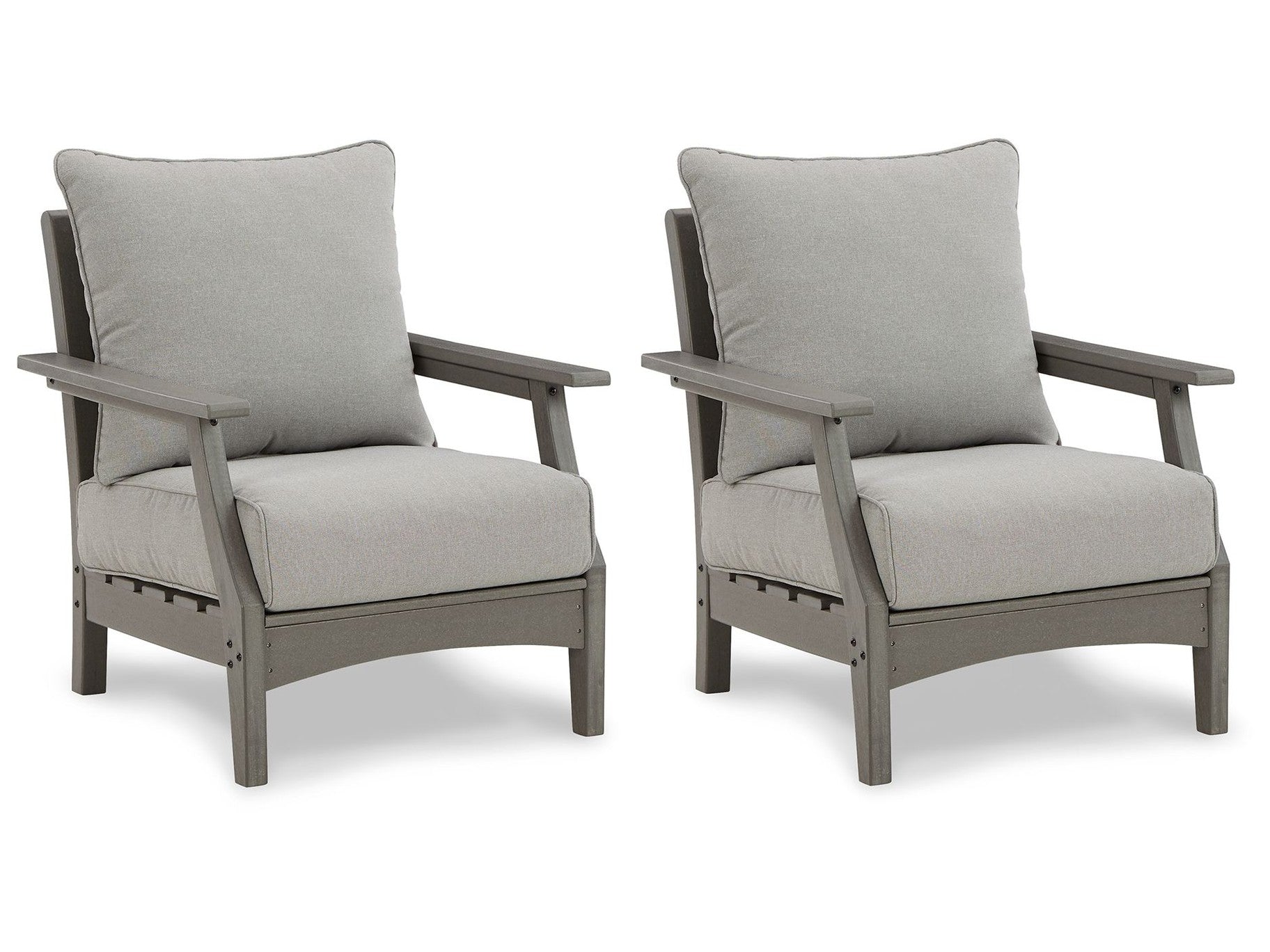 Visola - Lounge Chair w/Cushion (Set of 2) - Gray