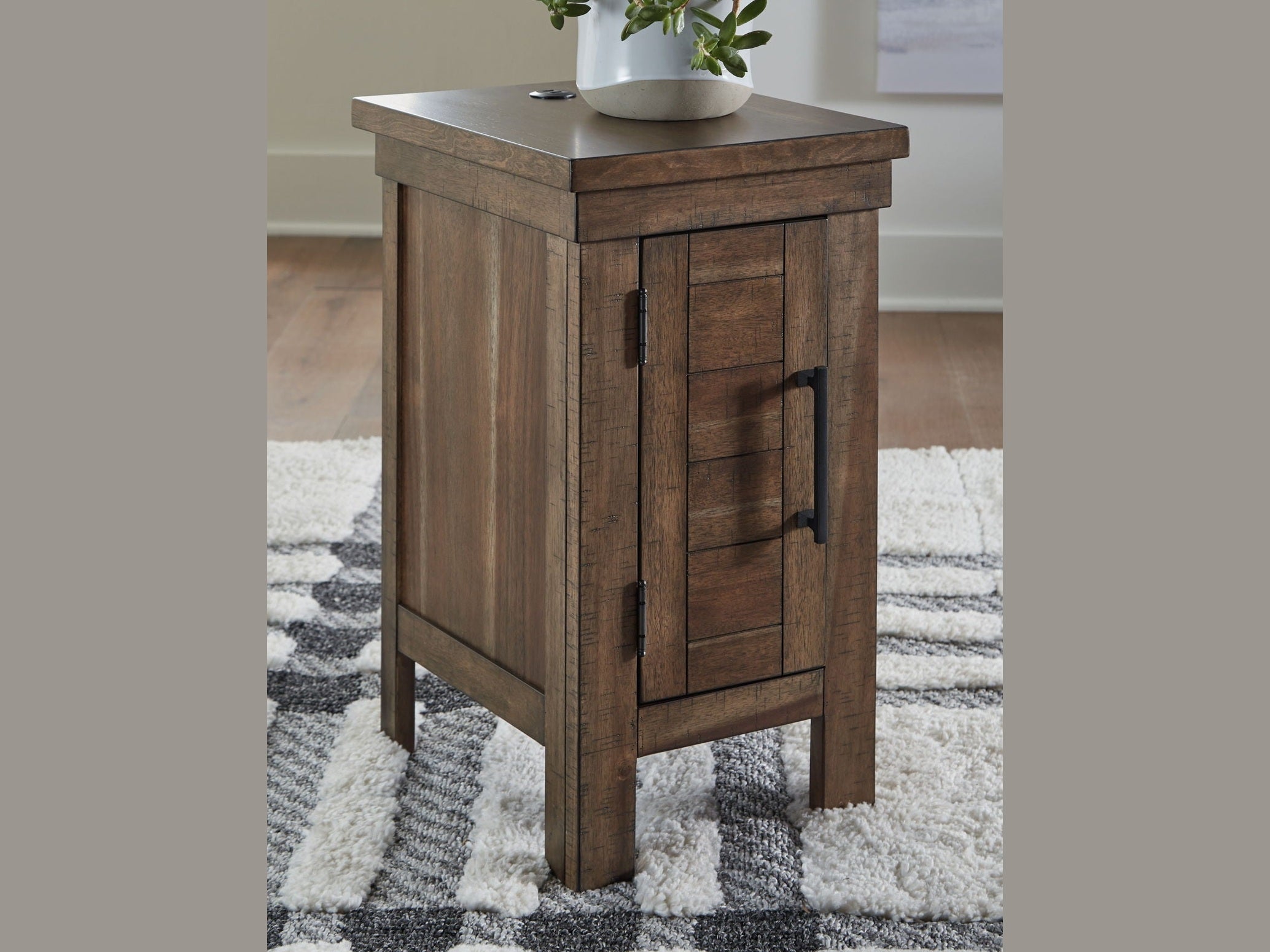 Moriville - Chair Side End Table - Grayish Brown