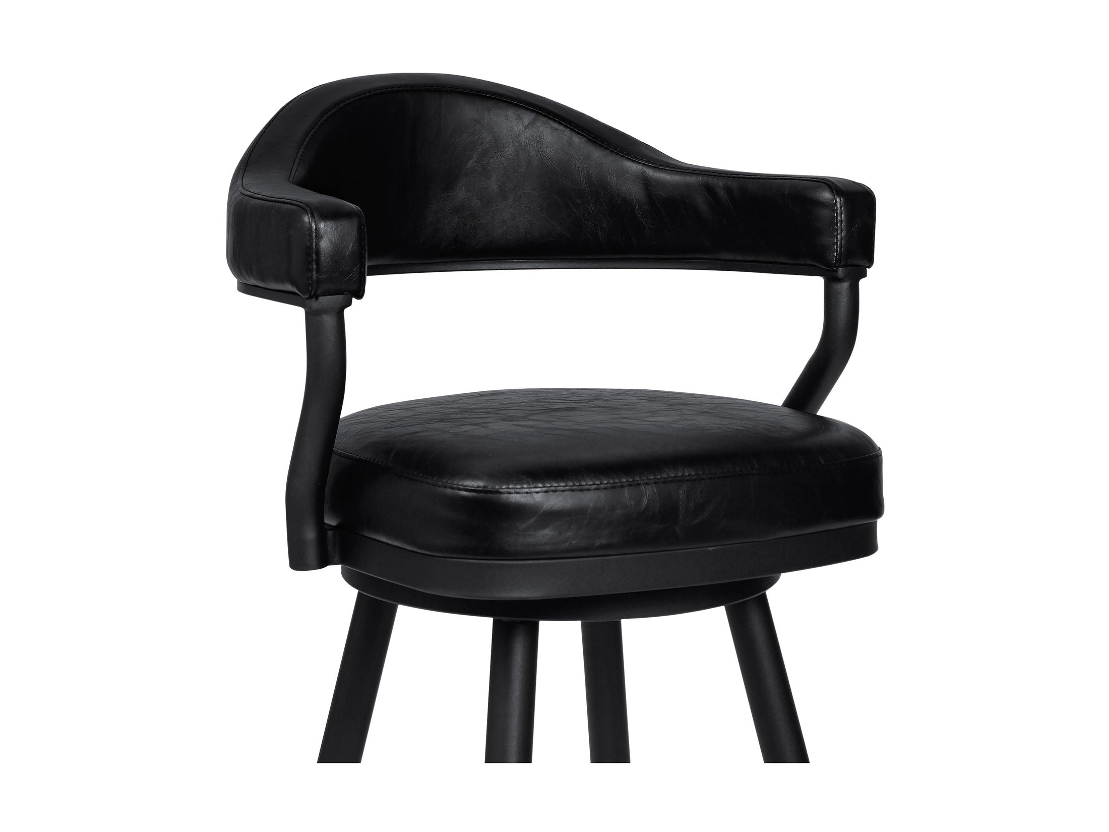 Justin - Swivel Vintage Bar Stool With Metal Legs