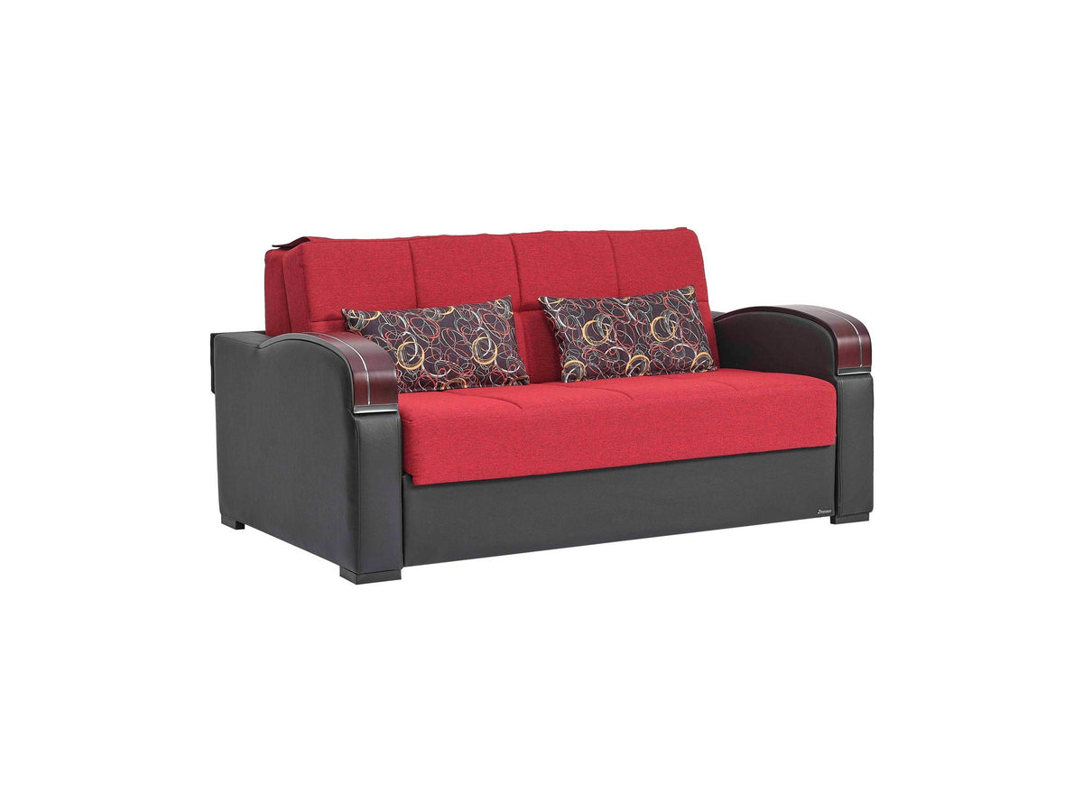 Ottomanson Sleep Plus - Upholstered Convertible Loveseat With Storage