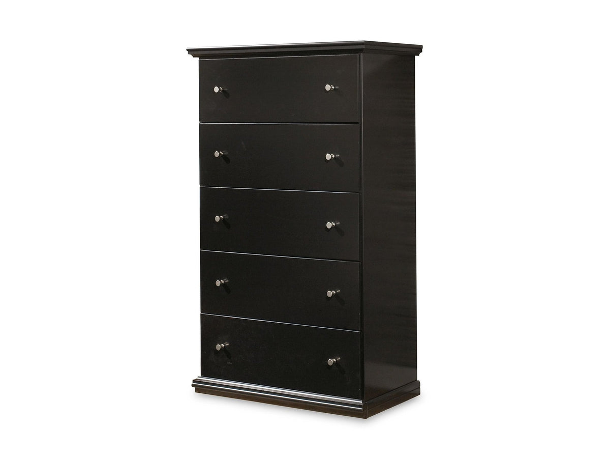Maribel - Five Drawer Chest - Black