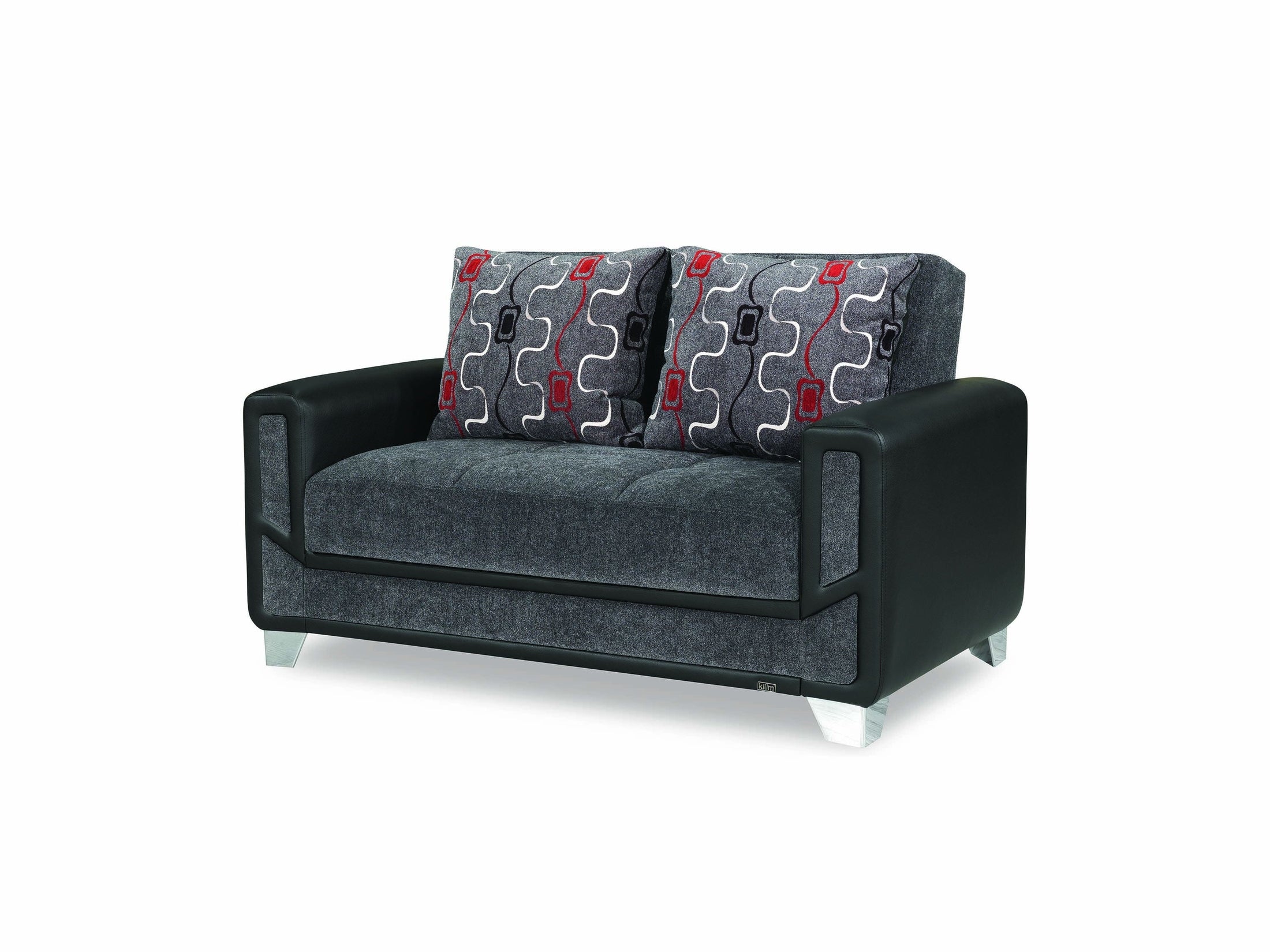 Ottomanson Mondo Modern - Upholstered Convertible Loveseat With Storage