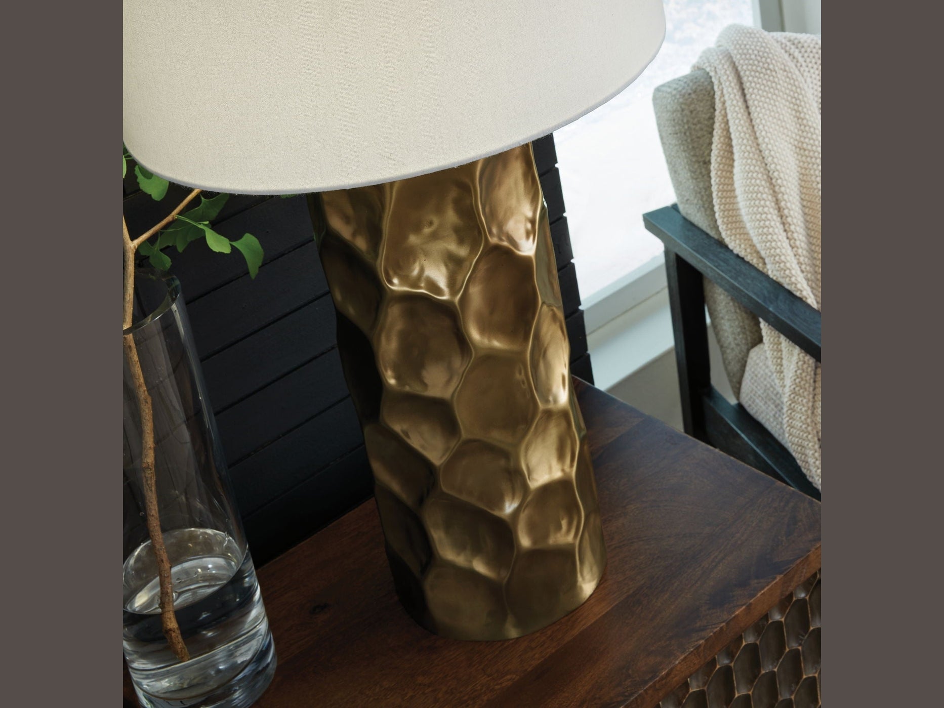 Marshawn - Metal Table Lamp - Gold Finish