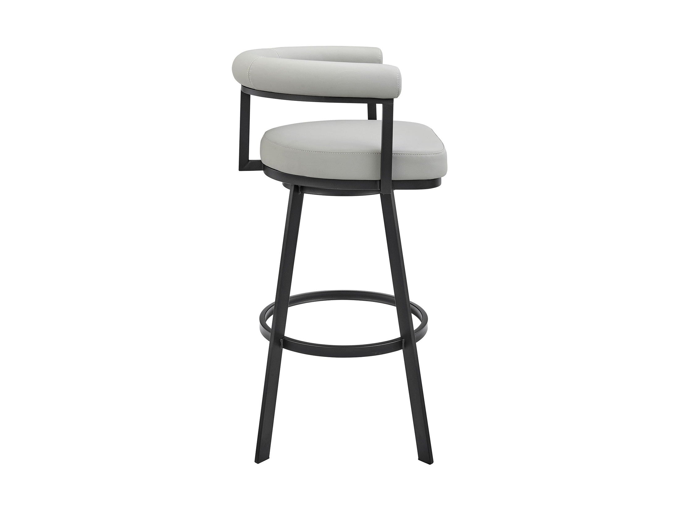 Nolagam - Swivel Bar Stool - Black Metal
