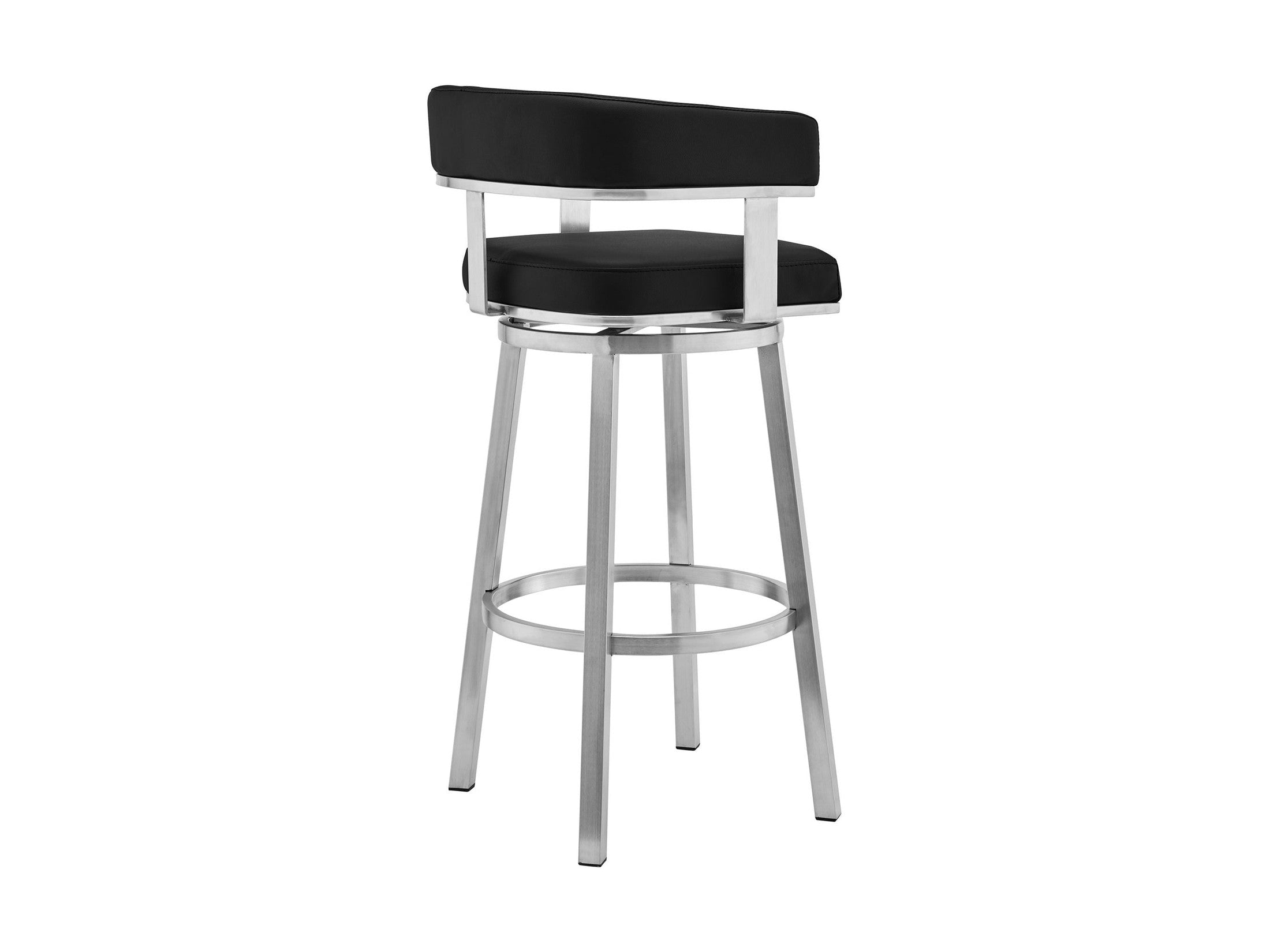 Cohen - Brushed Stainless Steel Swivel Bar Stool