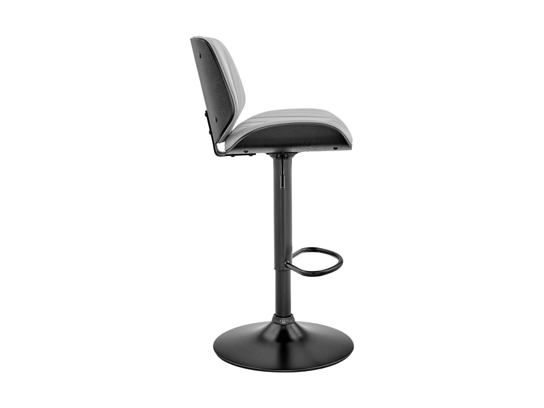 Brock - Adjustable Bar Stool With Black Base