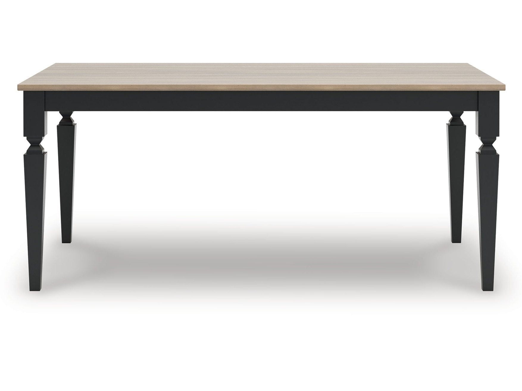 Plazaton - Rectangular Dining Room Table - Grayish Brown / Black