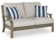 Rainier Ranch - Loveseat With Cushion - Brown / Beige