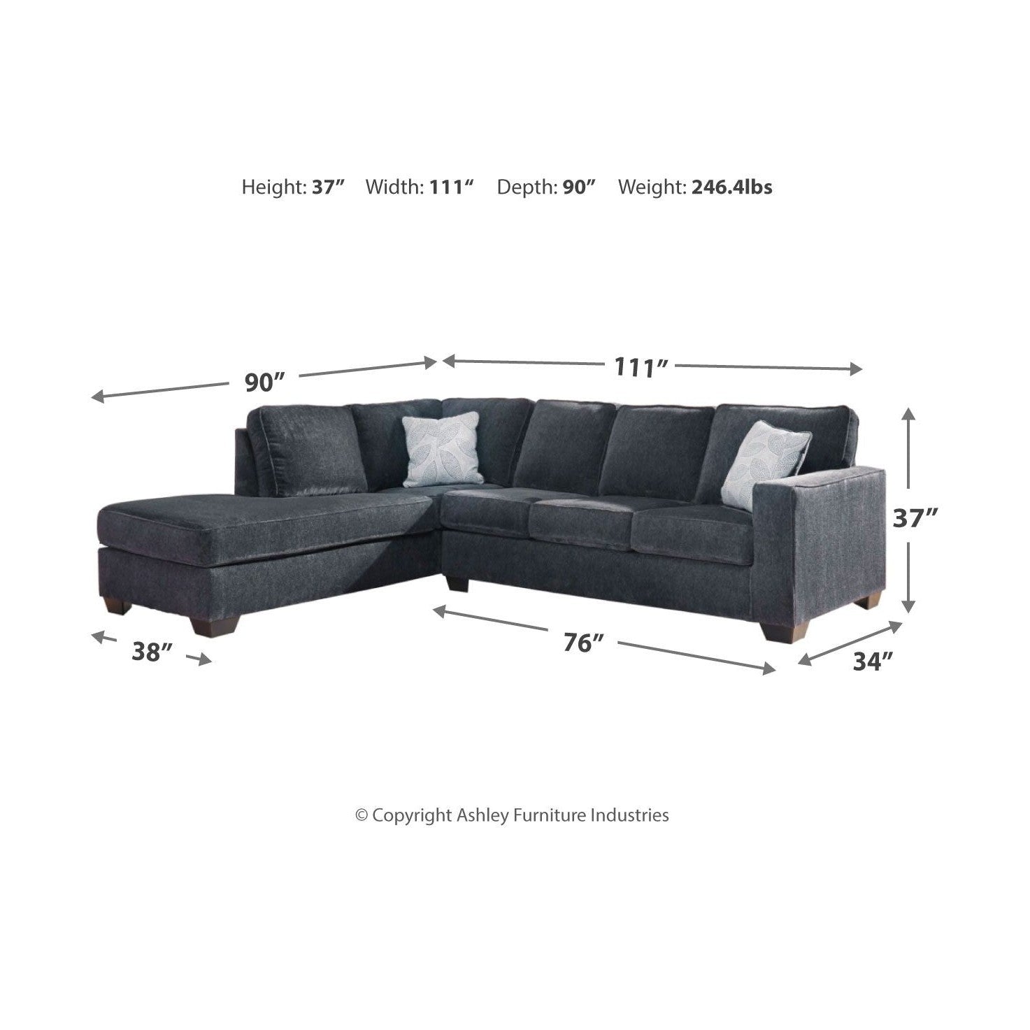 Altari - Sectional With Chaise