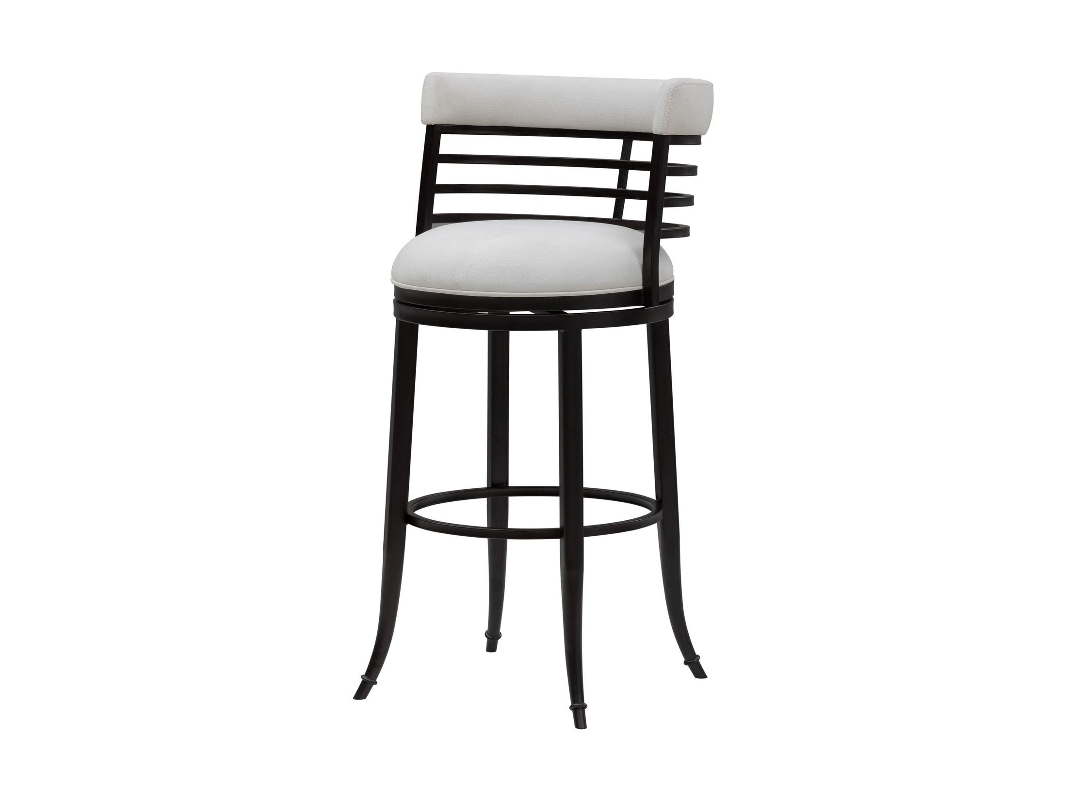 Telia - Upholstered Swivel Bar Height Barstool