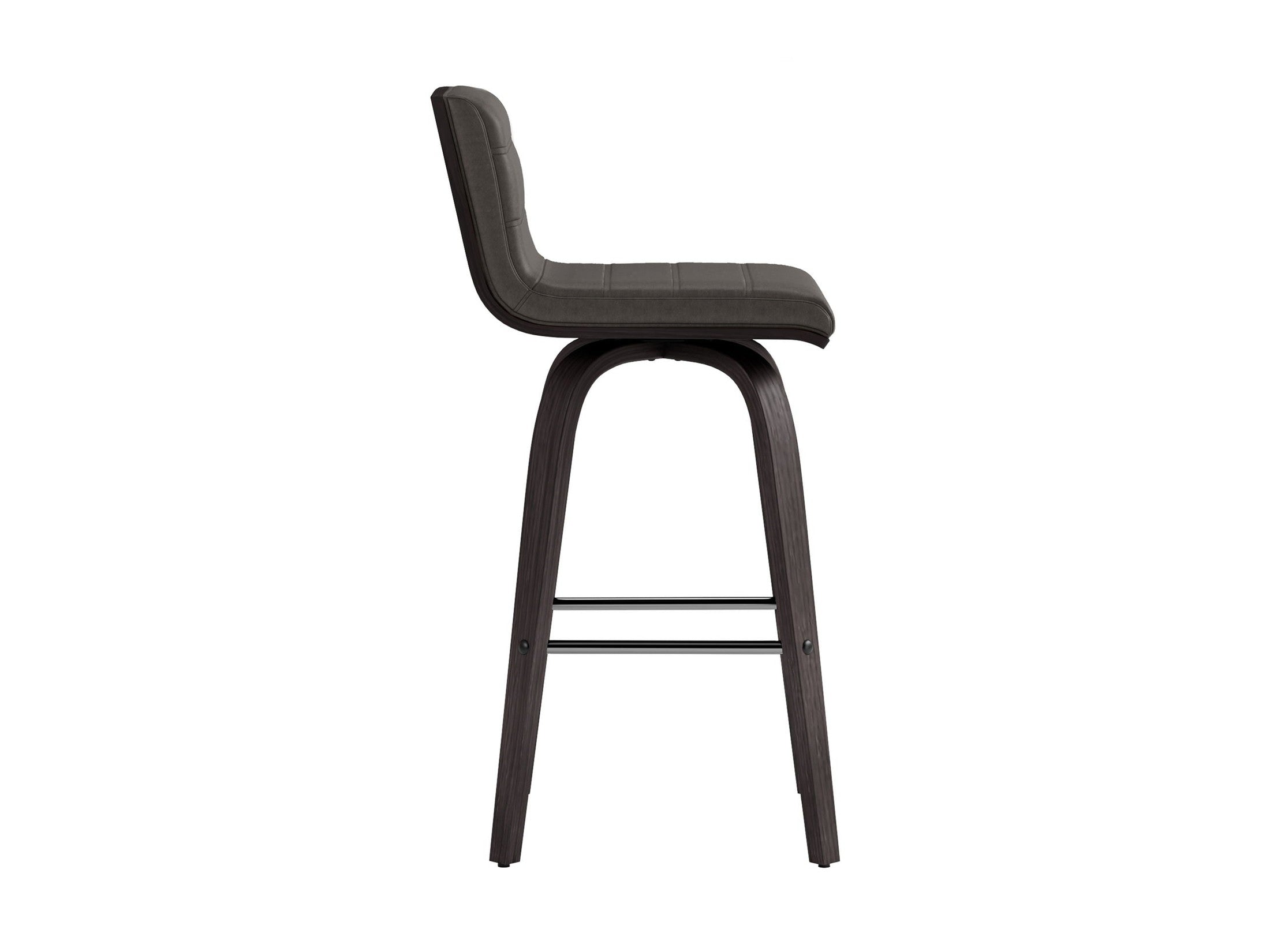 Vienna - 26" Swivel Counter Stool - Black Wood