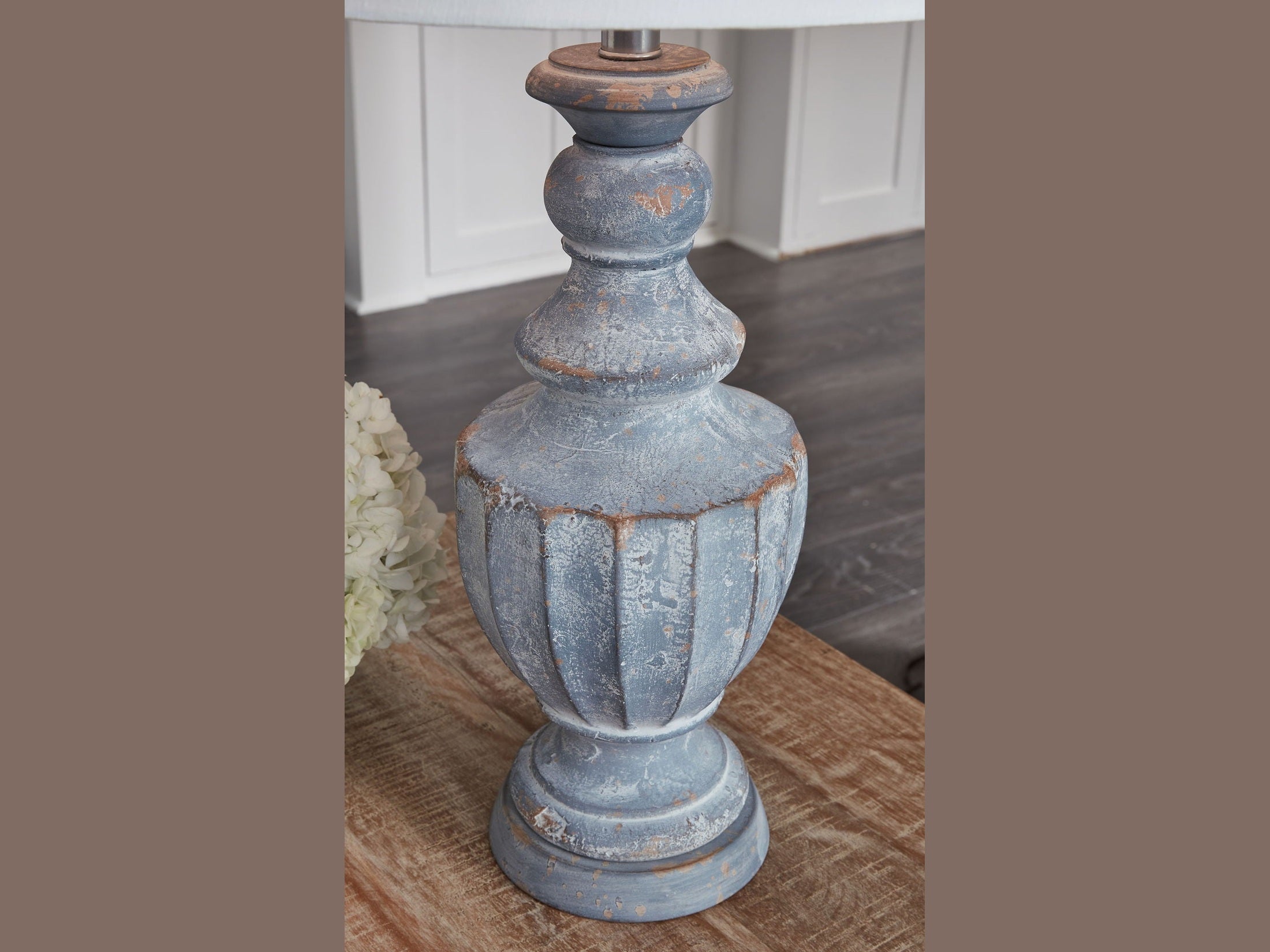 Cylerick - Terracotta Table Lamp - Antique Blue