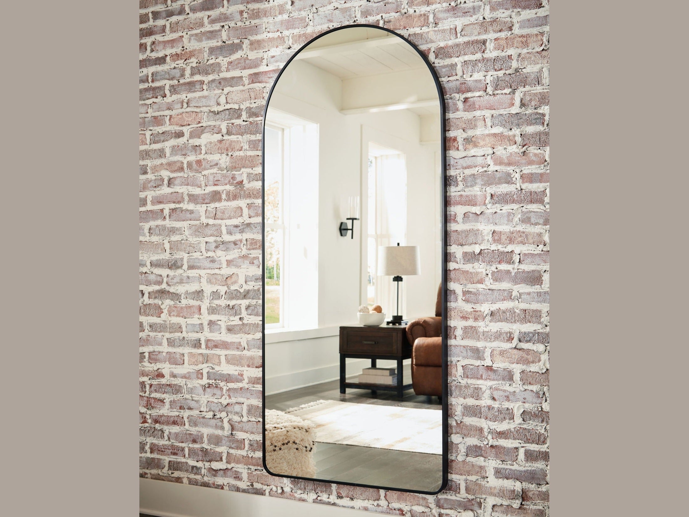 Sethall - Floor Mirror - Black