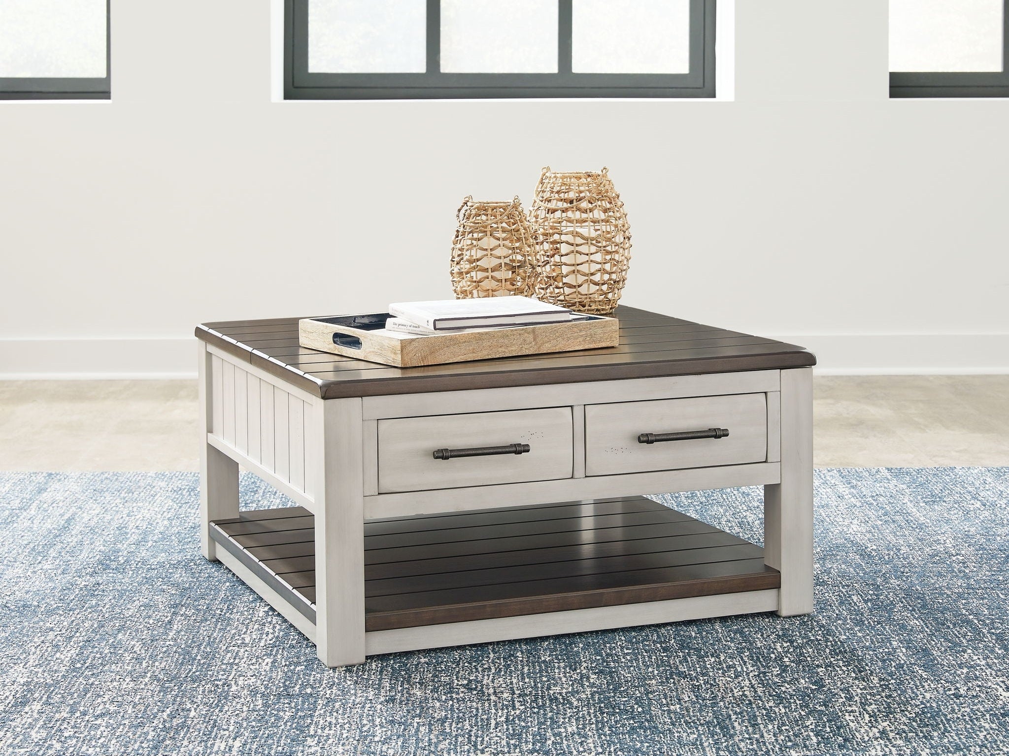Darborn - Lift Top Cocktail Table - Gray / Brown