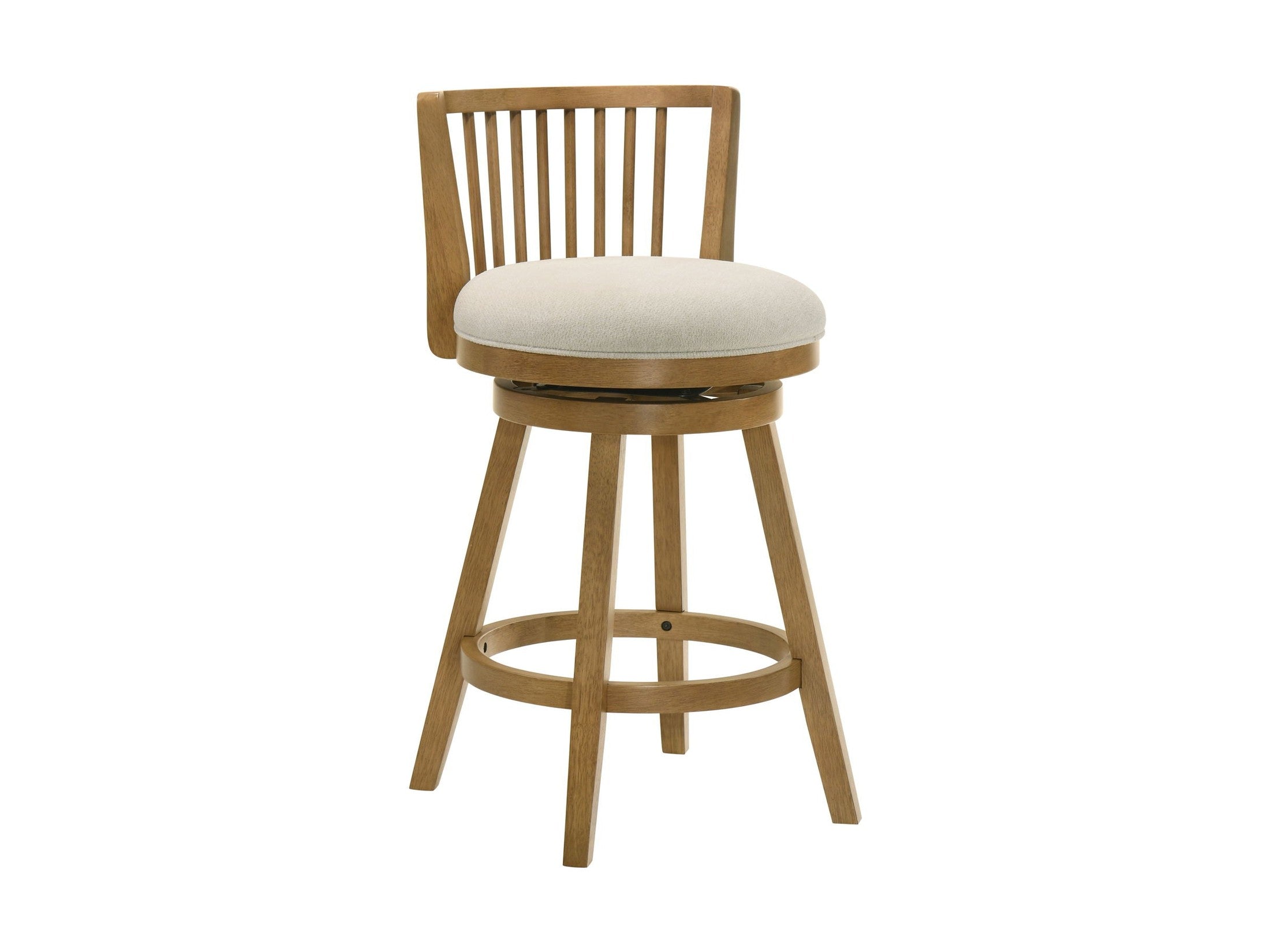 Harper - 26" Amber Glow Counter Height Rubberwood Swivel Barstool