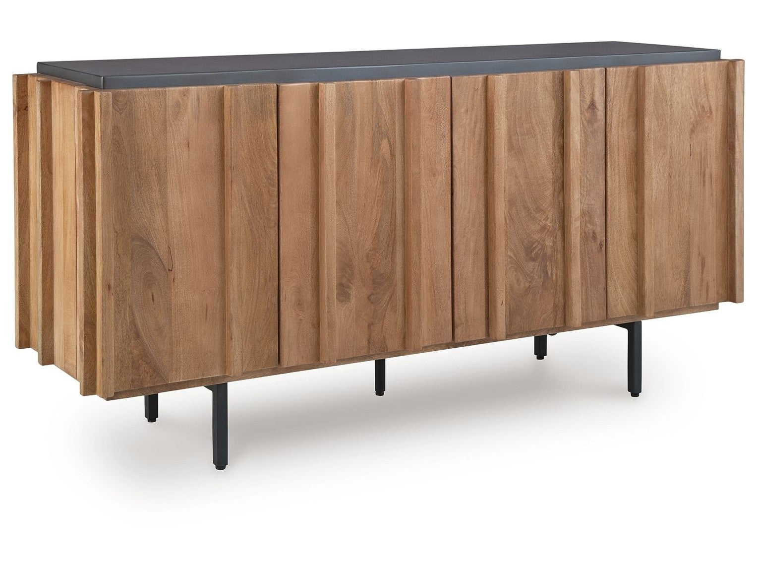Quintavious - Accent Cabinet - Brown / Charcoal