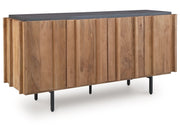 Quintavious - Accent Cabinet - Brown / Charcoal