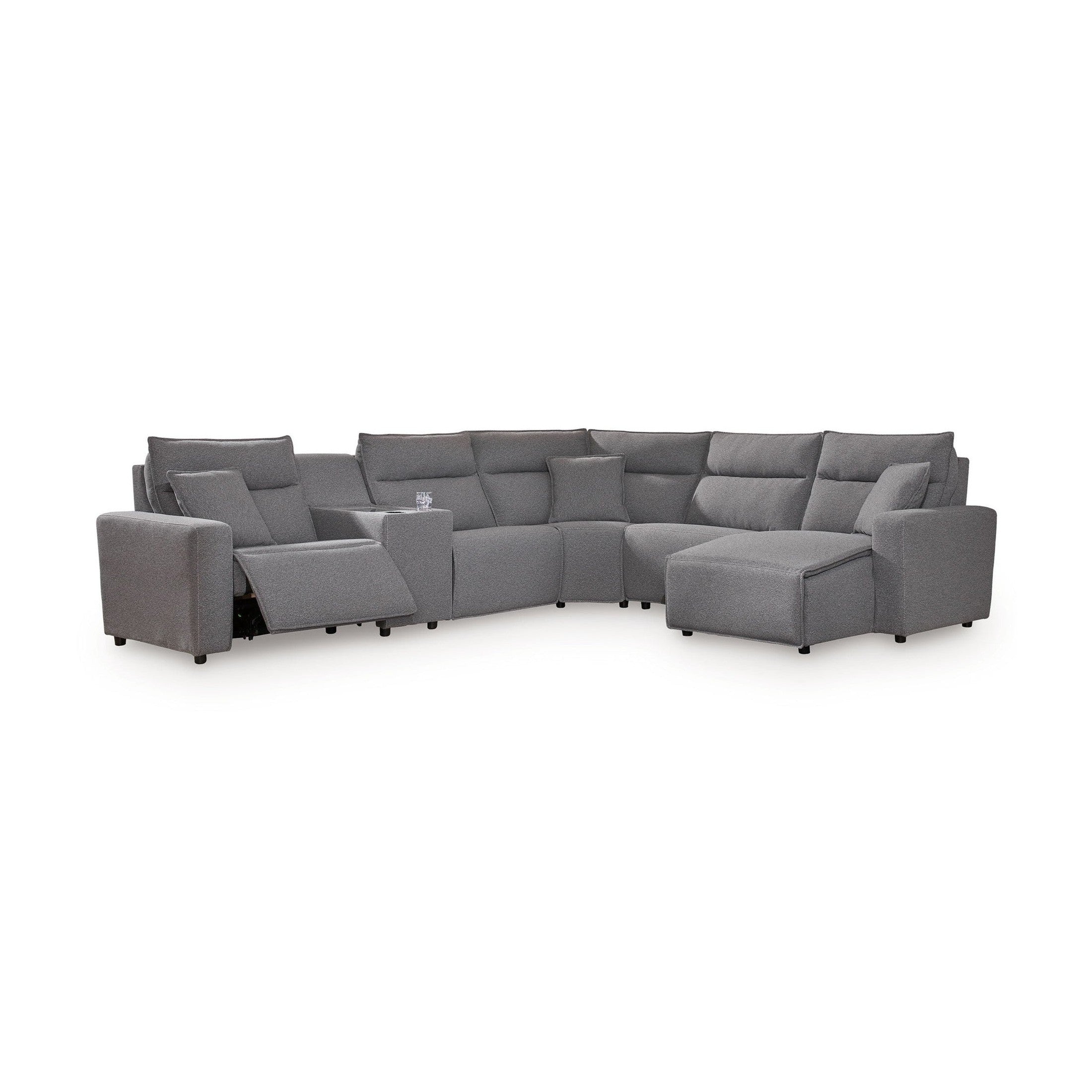 Modmax II - Reclining Sectional - Salt And Pepper