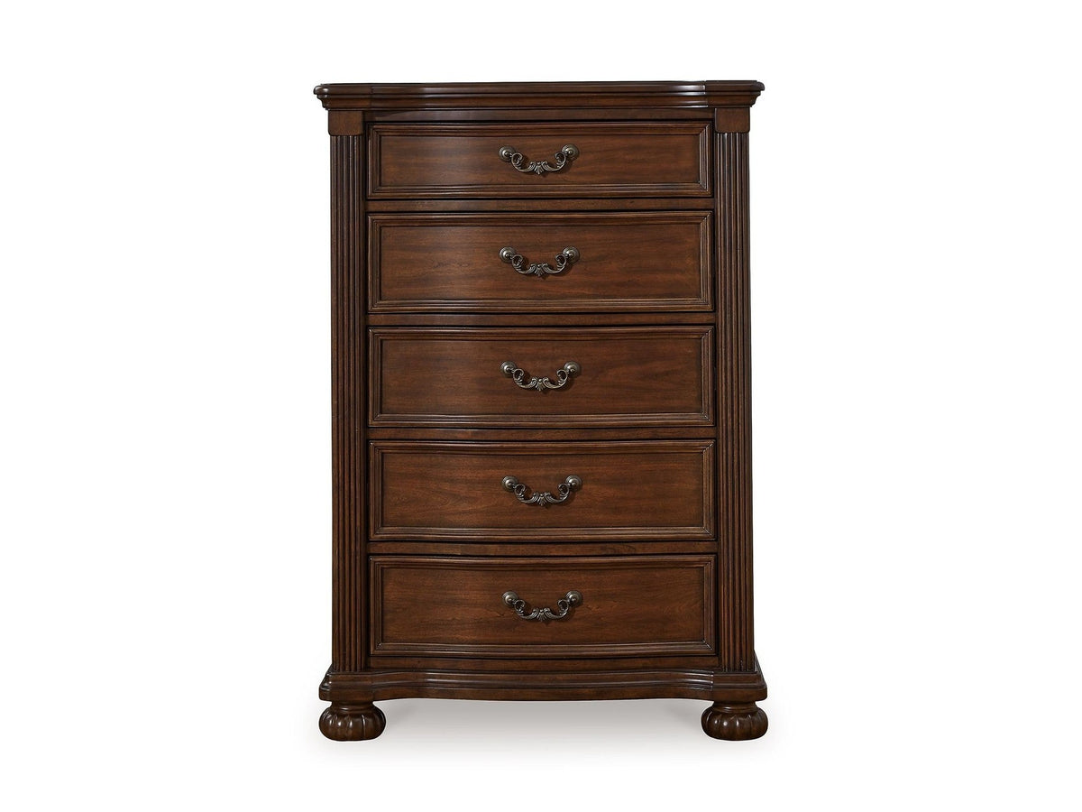 Lavinton - Five Drawer Chest - Brown