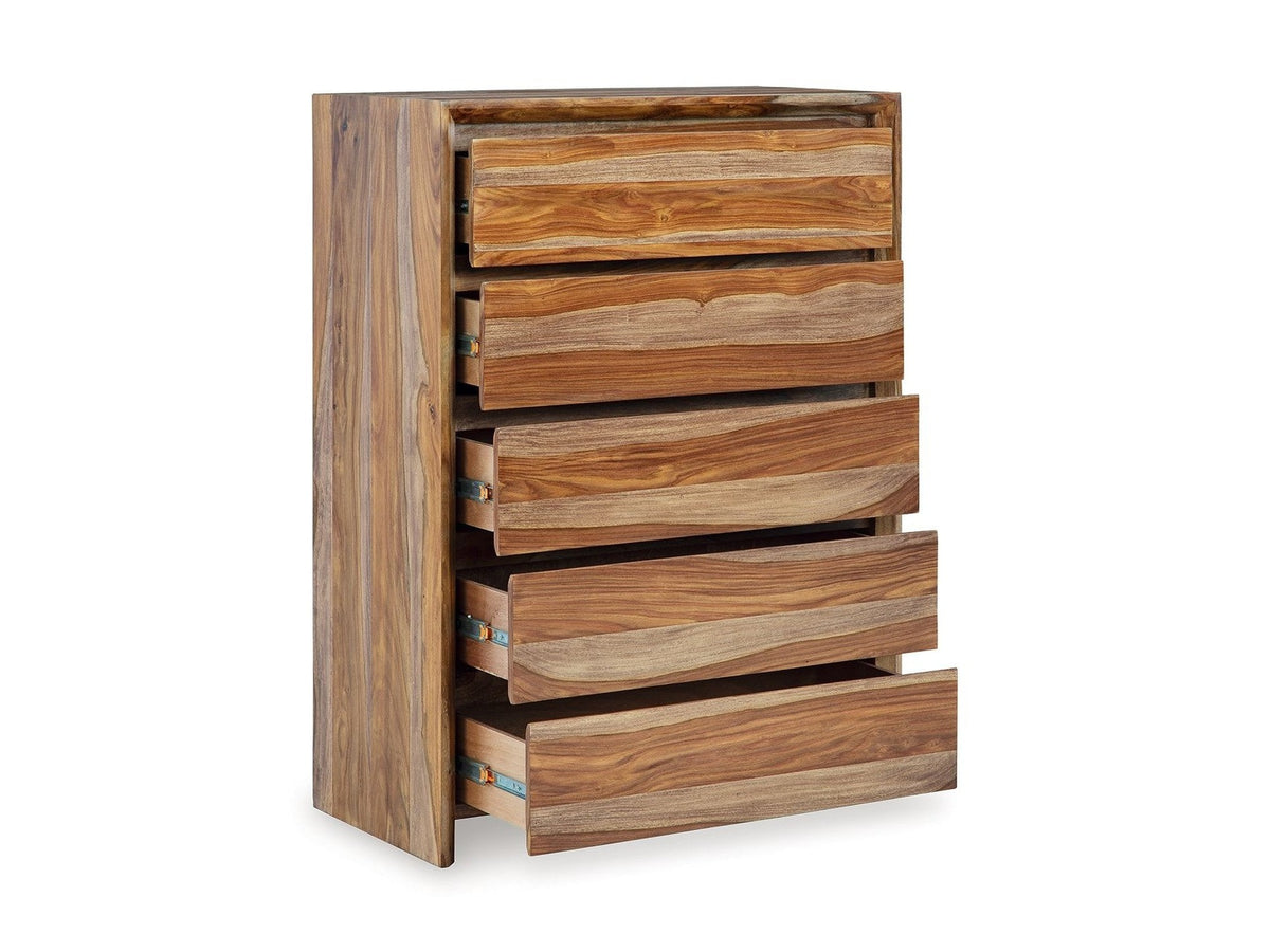 Dressonni - Five Drawer Chest - Brown