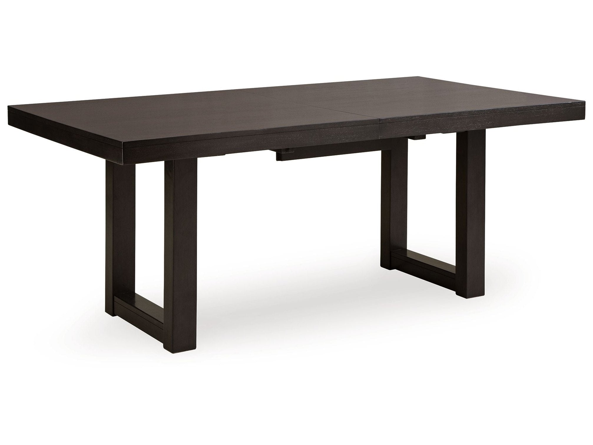 Neymorton - Rectangular Dining Room Butterfly Extension Table - Dark Grayish Brown