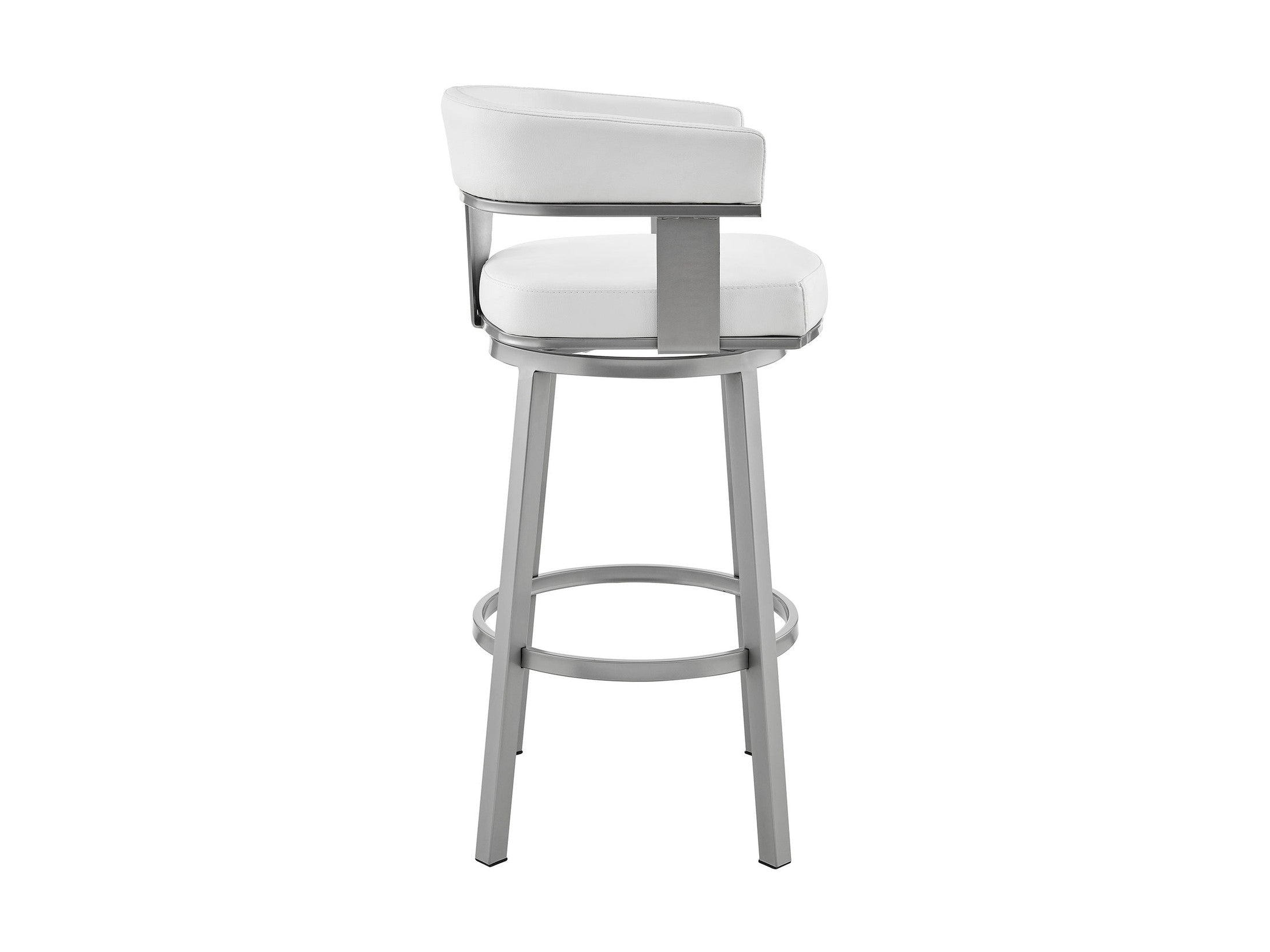 Cohen - Swivel Bar Stool - Silver Finish