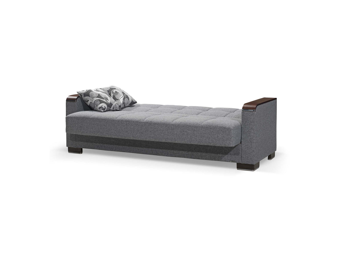 Ottomanson Armada X - Upholstered Convertible Wood Trimmed Sofabed With Storage - Polyester