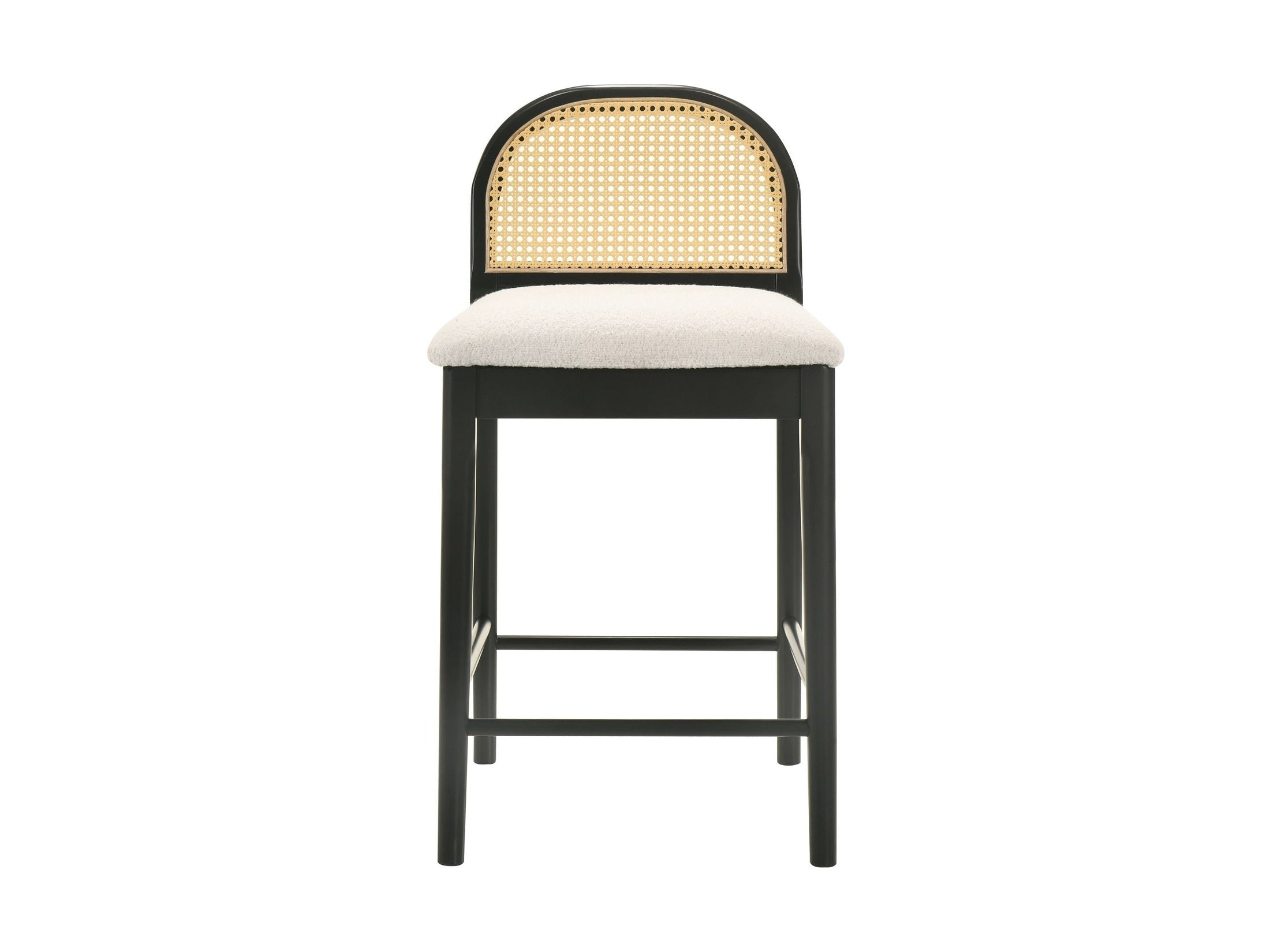 Lucio - Modern Farmhouse Wood Counter Height Kitchen Bar Stool