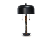 Alanbert - Metal Table Lamp - Brown / Black