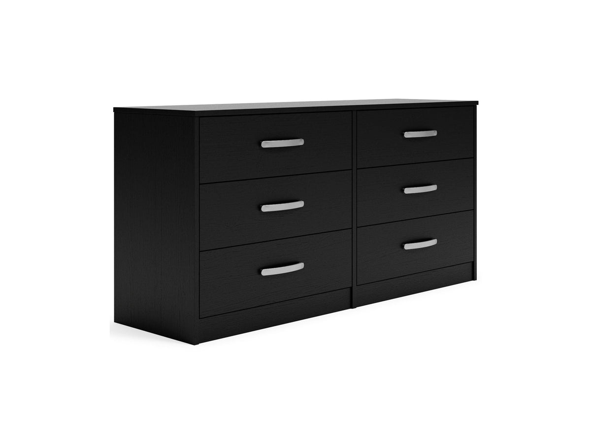 Finch - Six Drawer Dresser - 29'' Height - Black