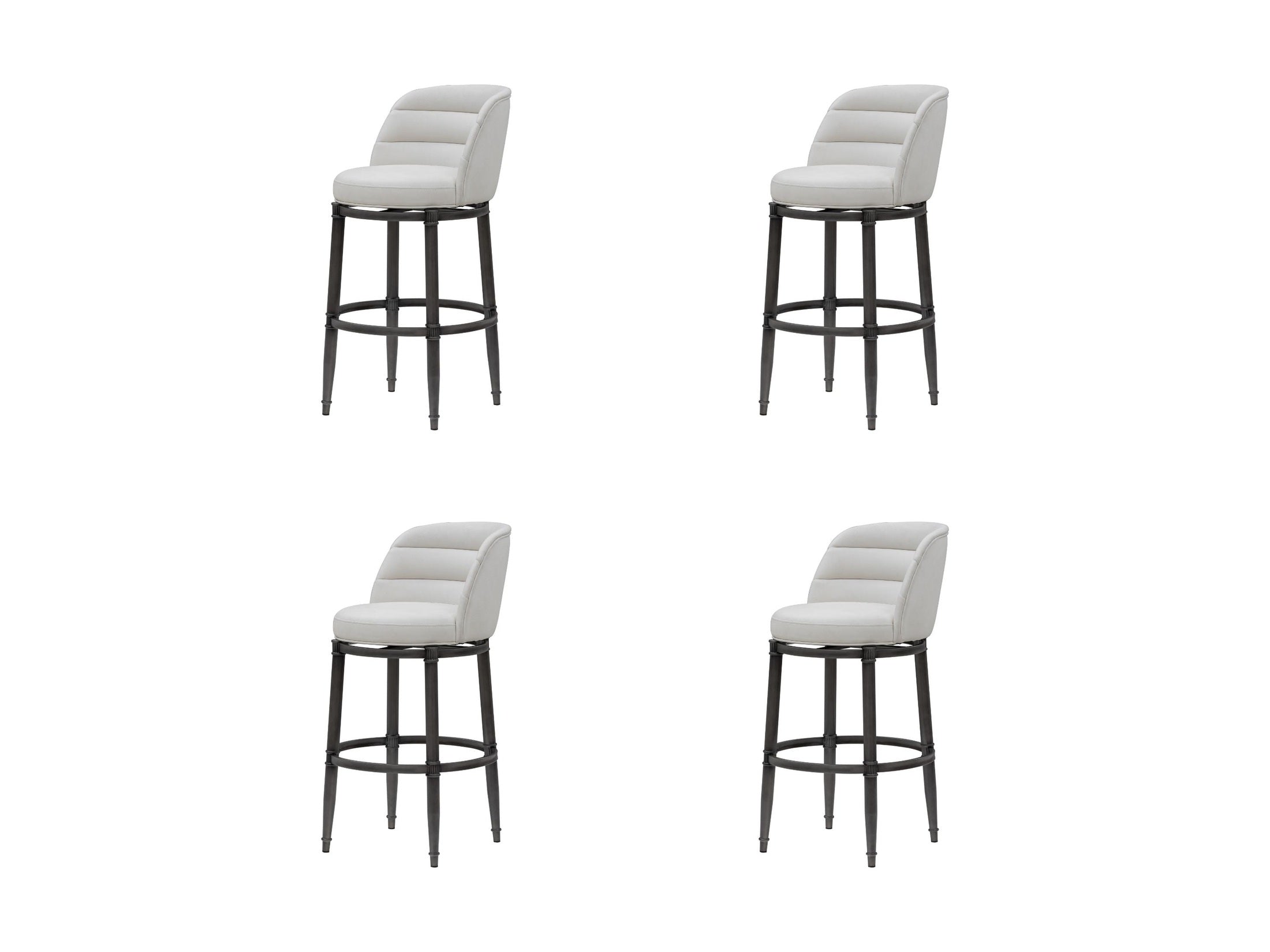 Eunice - Faux Leather Upholstered Swivel Barstool