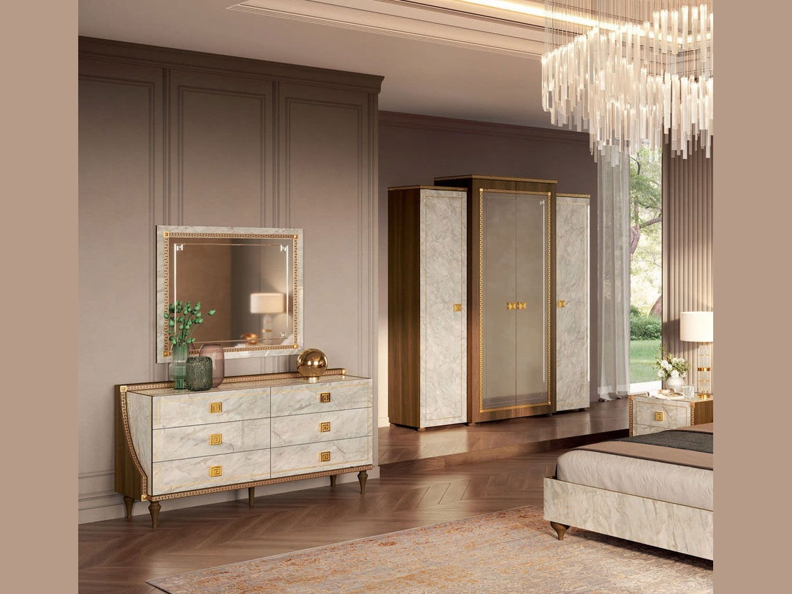 Romantica - Dresser - Light Beige / Brown Walnut