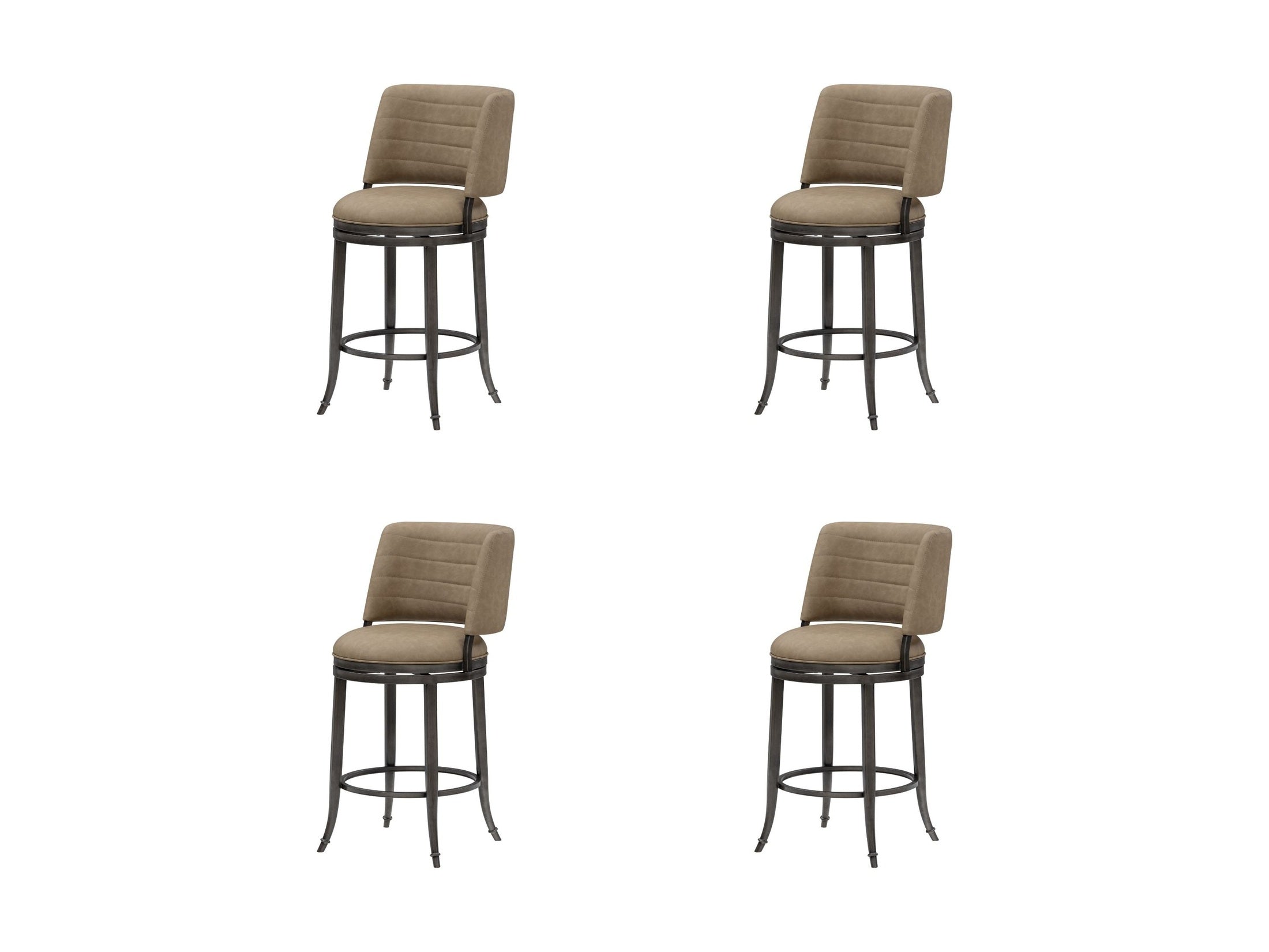 Torres - Upholstered Swivel Counter Height Barstool