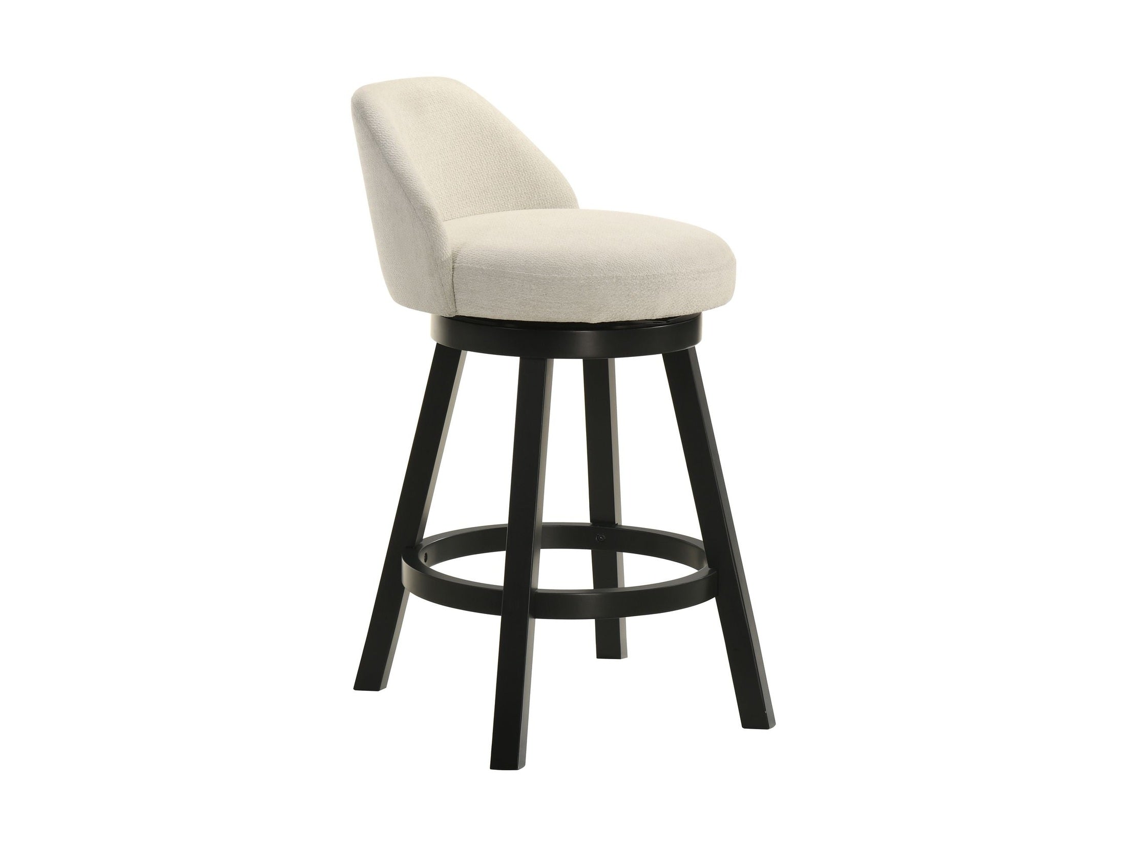 Erika - Modern Transitional Swivel Wood Counter Height Kitchen Bar Stool