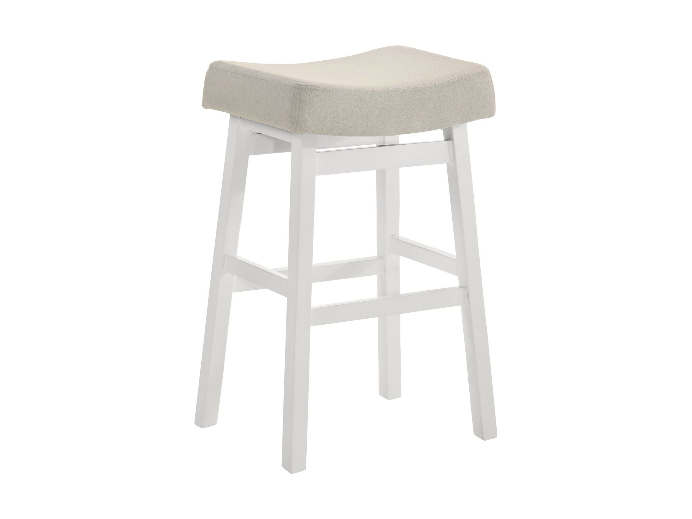Lenon - Modern Farmhouse Wood Bar Height Kitchen Bar Stool