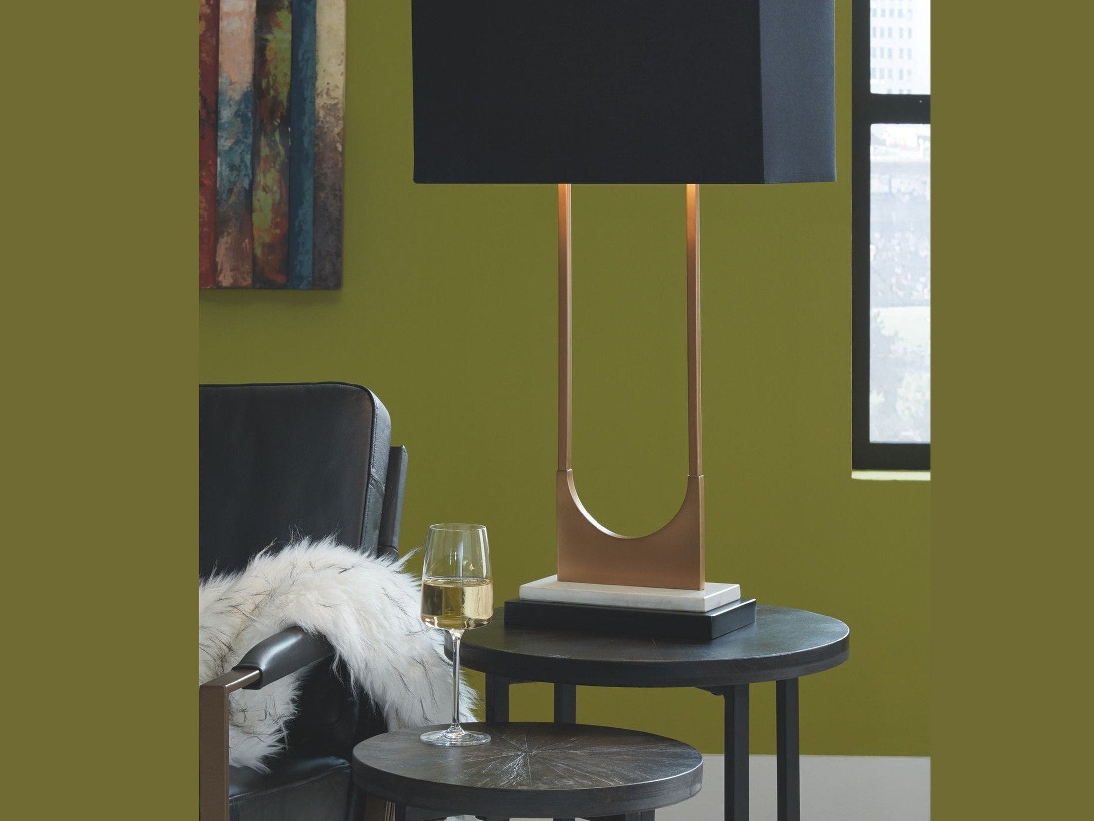 Malana - Metal Table Lamp  - Brass Finish