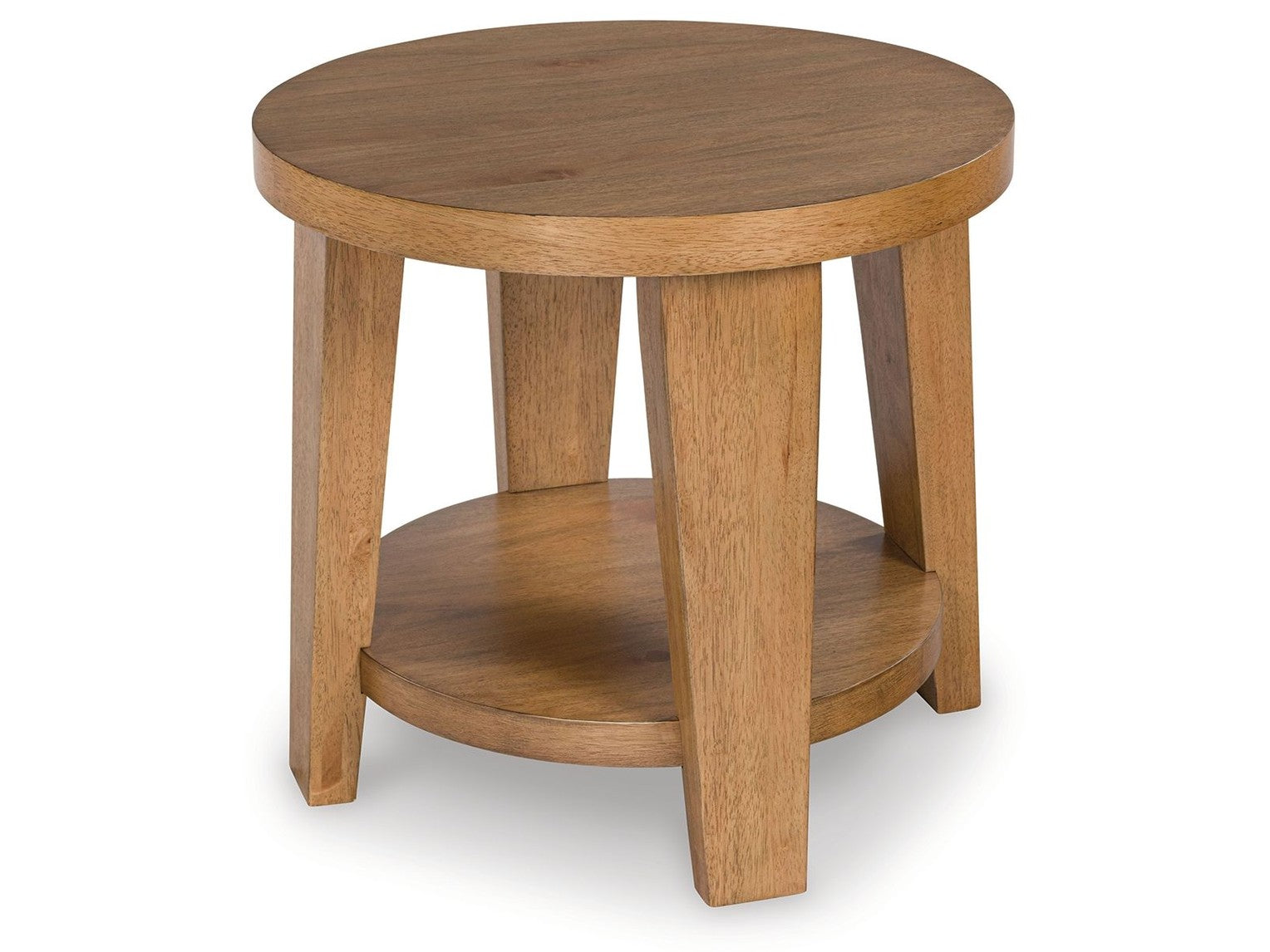 Kristiland - Round End Table - Light Brown