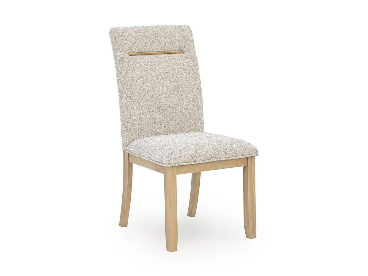 Lasinger - Dining Upholstered Side Chair (Set of 2) - Light Brown