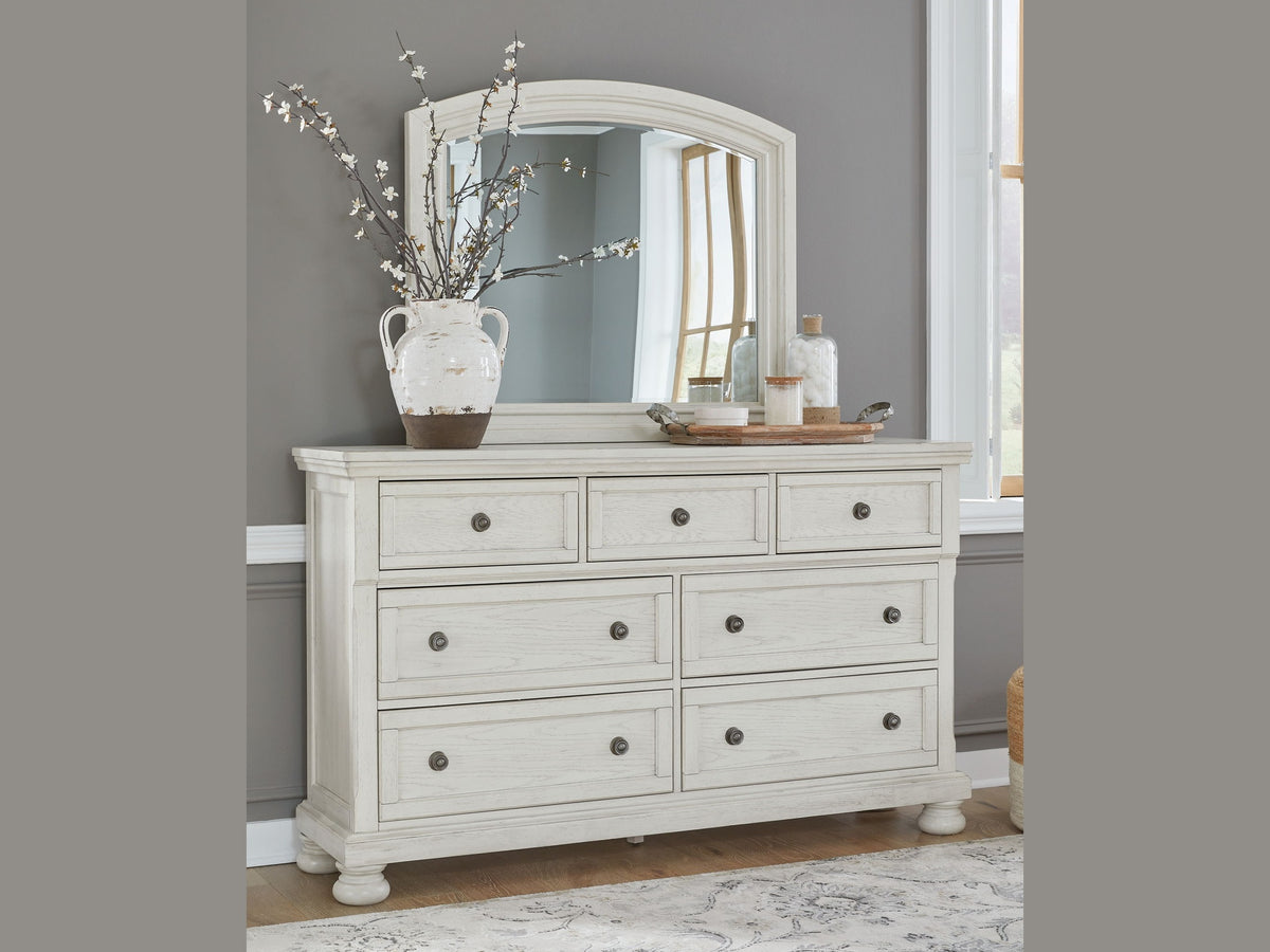 Robbinsdale - Dresser, Mirror - Antique White