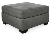 Pitkin - Oversized Accent Ottoman - Slate