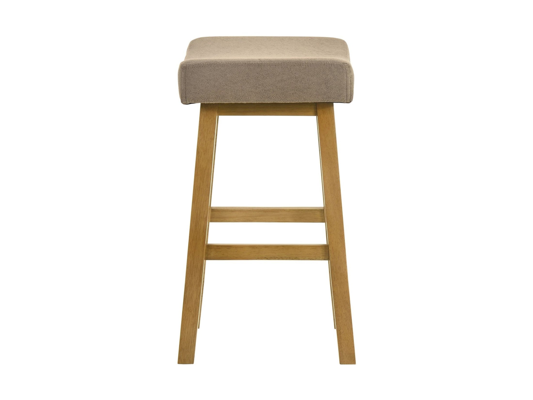 Lenon - Modern Farmhouse Wood Counter Height Kitchen Bar Stool